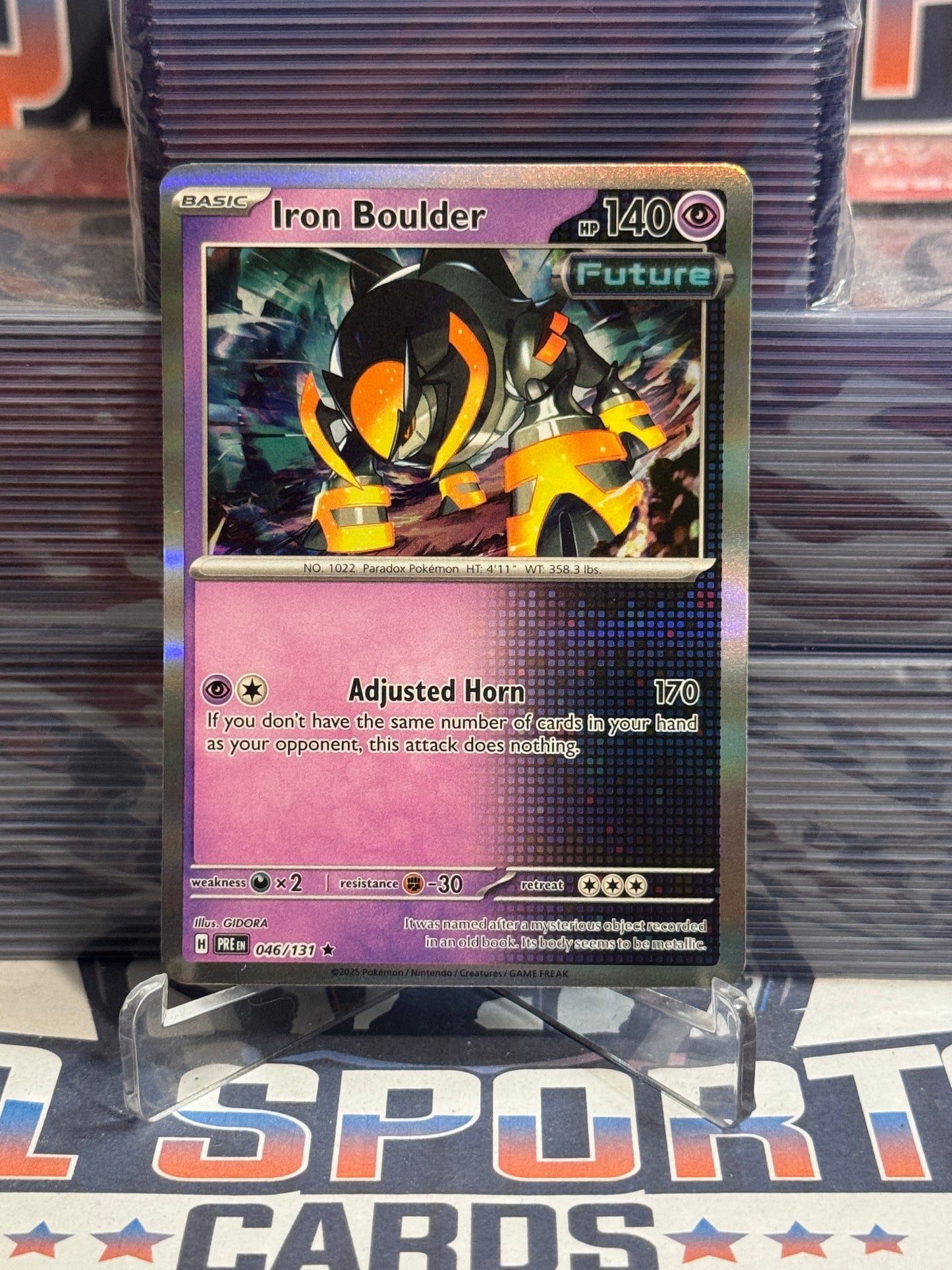 Pokemon TCG: Prismatic Evolutions - Iron Boulder (Holo, Rare) #46