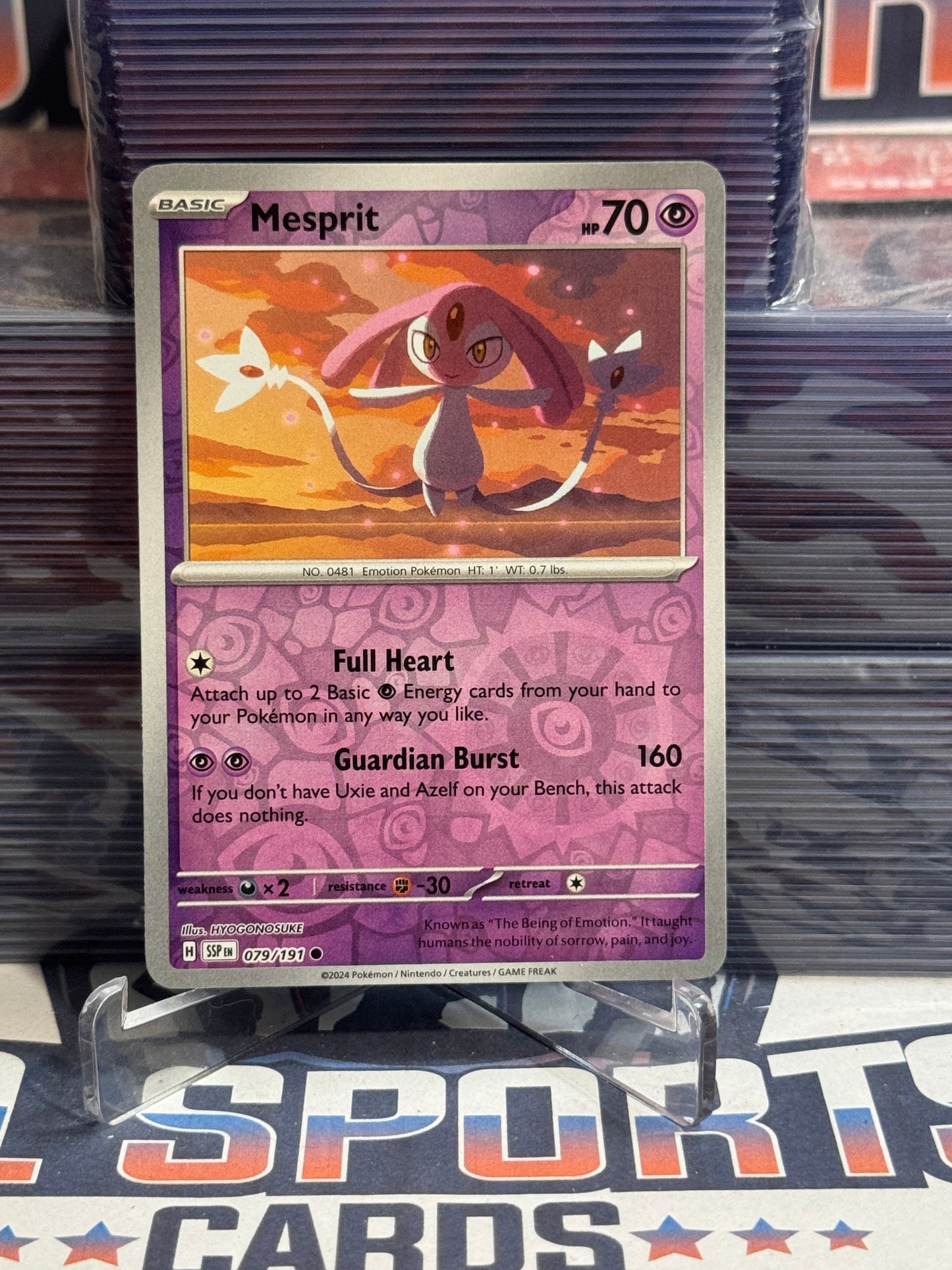 Pokemon TCG: Suring Sparks - Mesprit (Reverse Holo, Common) #79