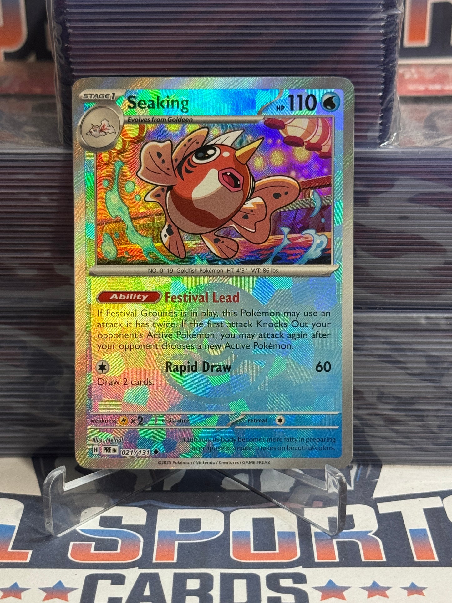 Pokemon TCG: Prismatic Evolutions - Seaking (Poke Ball, Uncommon) #21
