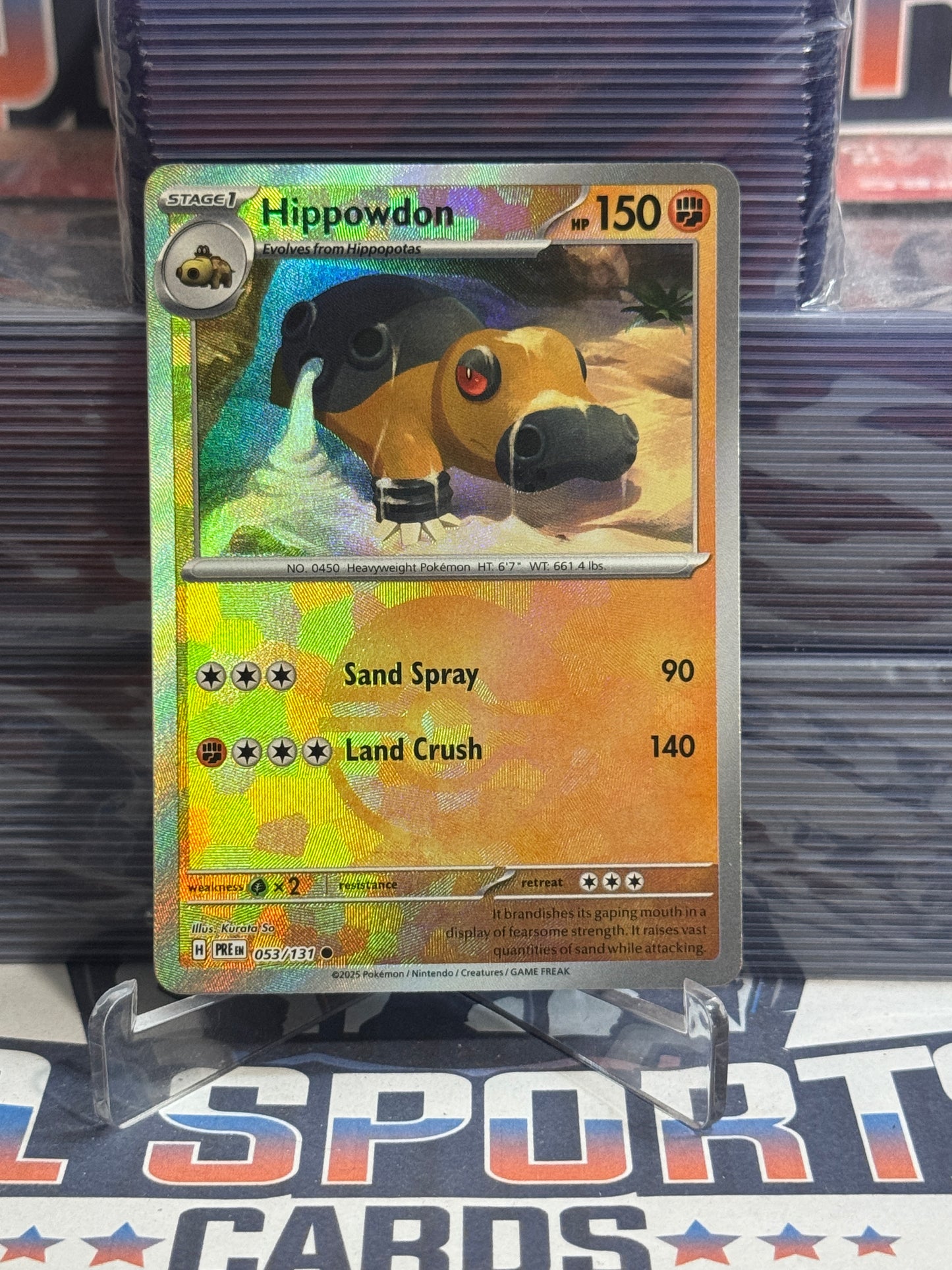 Pokemon TCG: Prismatic Evolutions - Hippowdon (Poke Ball, Common) #53