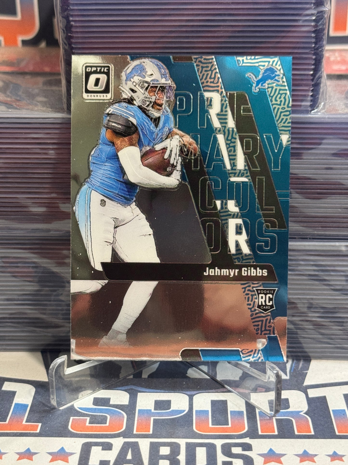 2023 Donruss Optic (Primary Colors) Jahmyr Gibbs Rookie #9