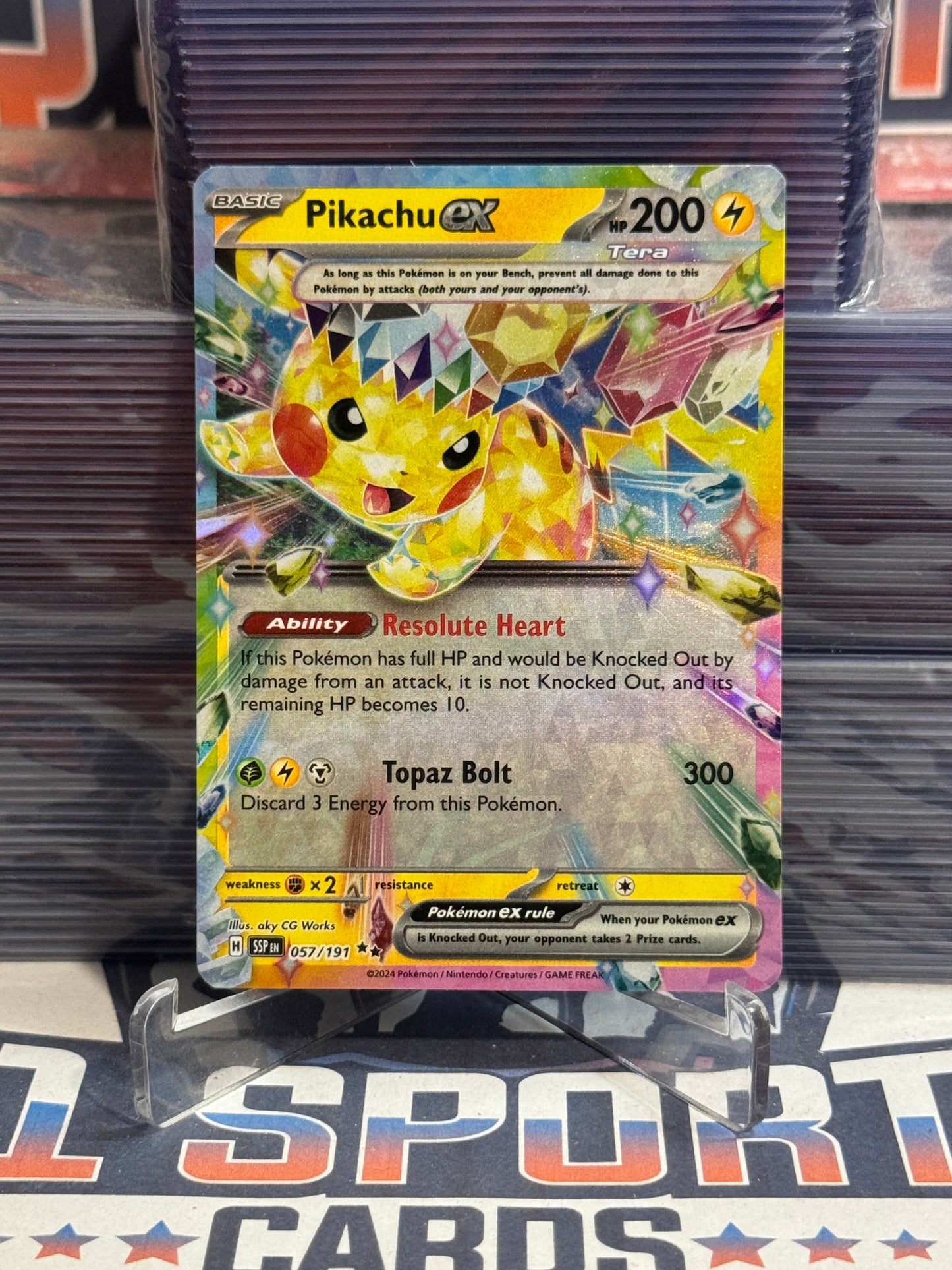 Pokemon TCG: Surging Sparks - Pikachu EX (Double Rare) #57