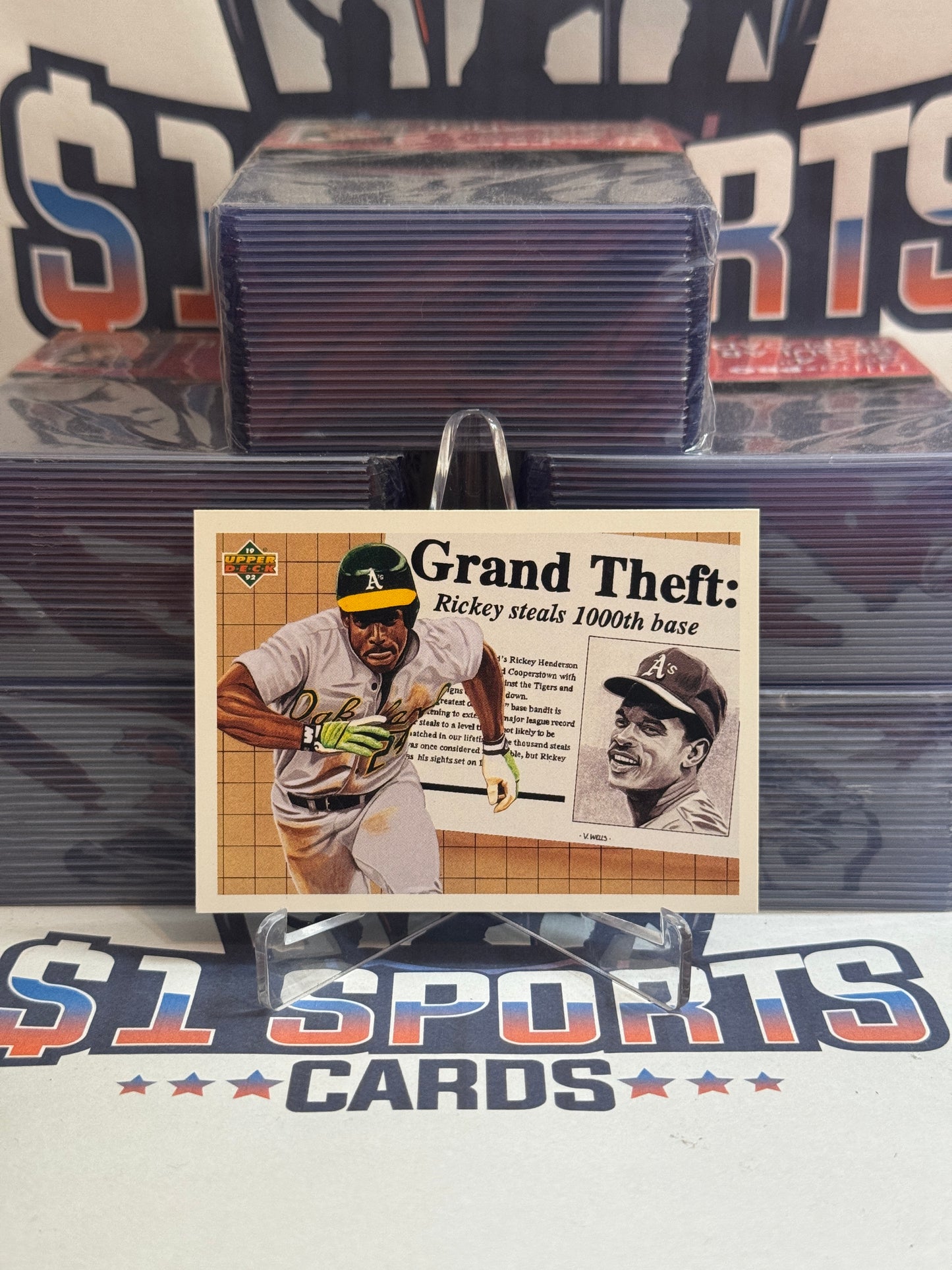 1992 Upper Deck (Grand Theft) Rickey Henderson #782