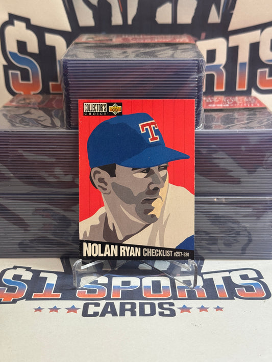 1993 Upper Deck Collector's Choice (Checklist) Nolan Ryan #320