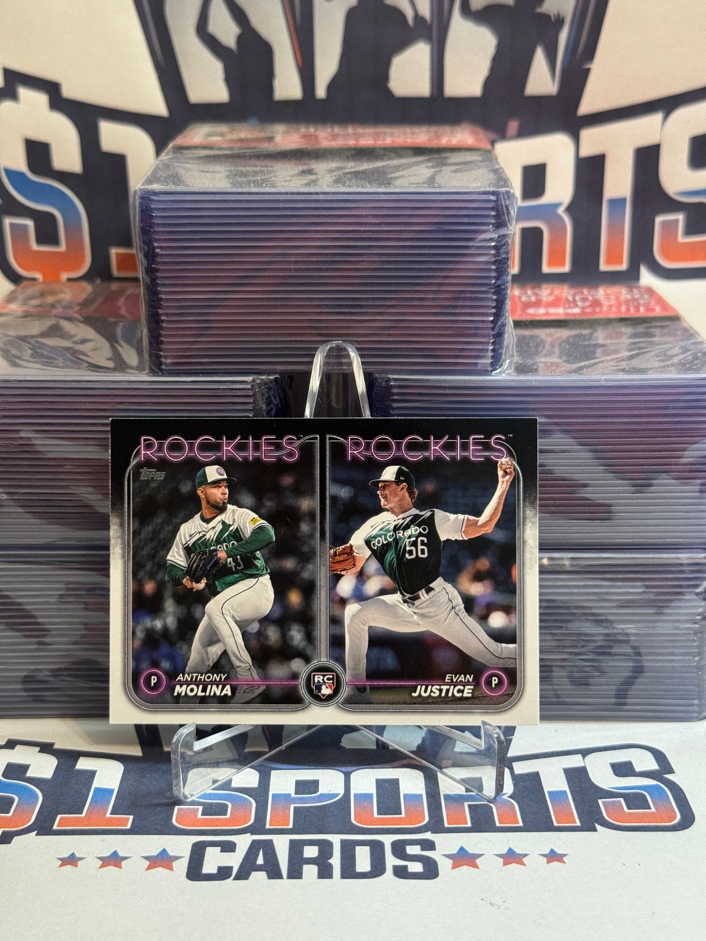 2024 Topps Update (Rookie Combos) Anthony Molina & Evan Justice #US270