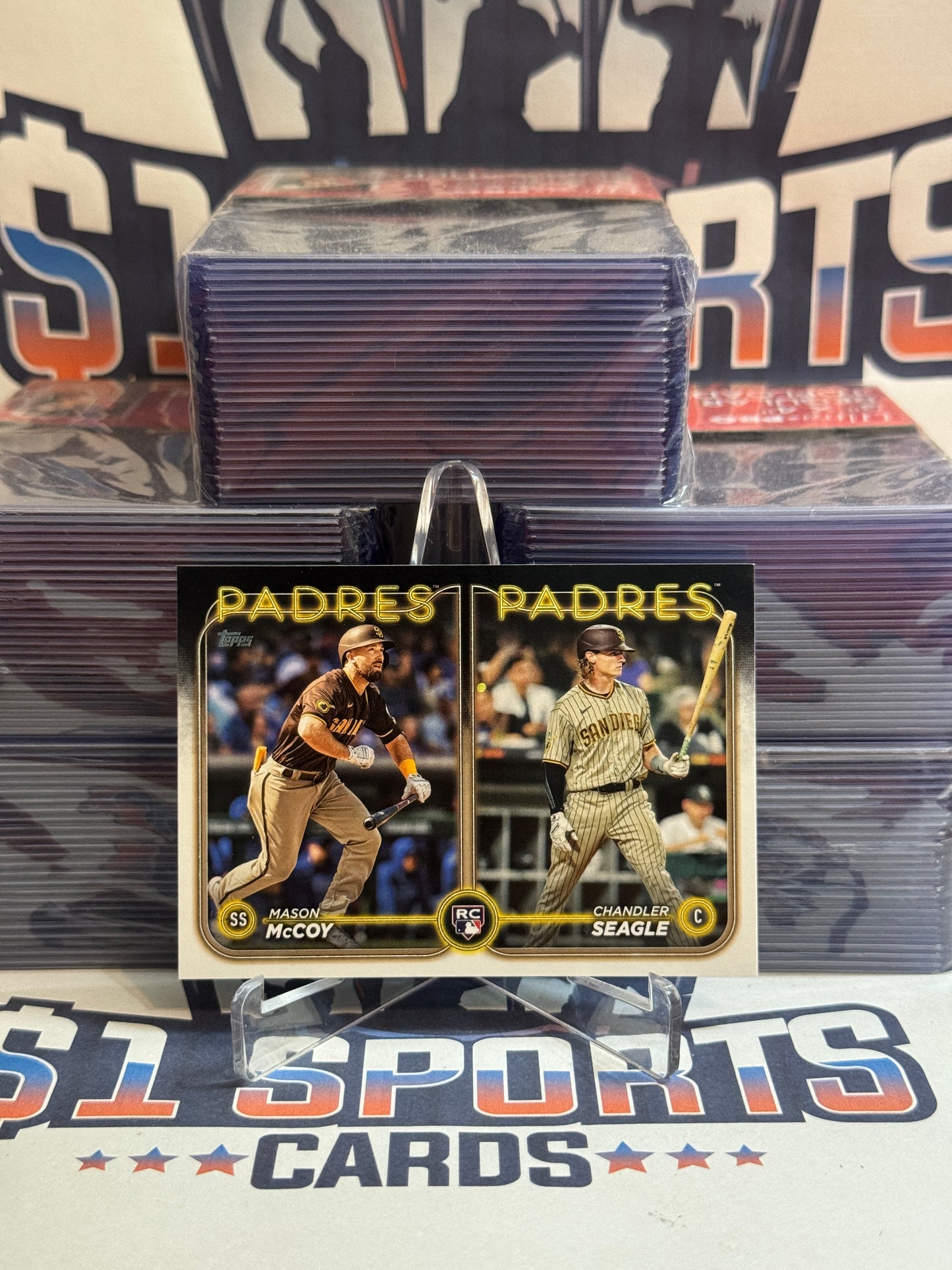 2024 Topps Update (Rookie Combos) Mason McCoy & Chandler Seagle #US227