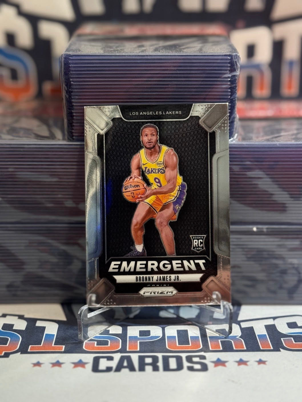 2024 Panini Prizm (Emergent) Bronny James Jr. Rookie #8