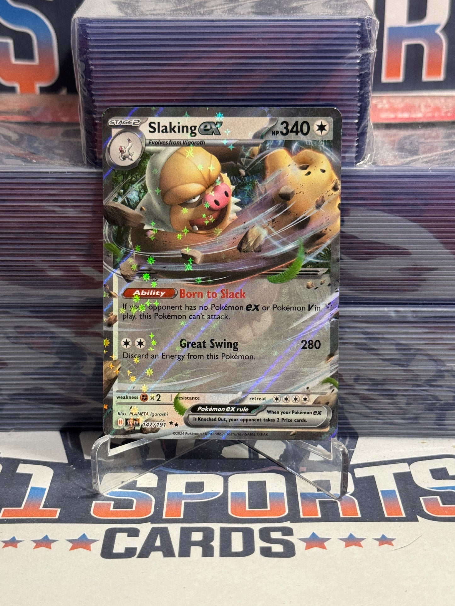 Pokemon TCG: Surging Sparks - Slaking EX (Double Rare) #147