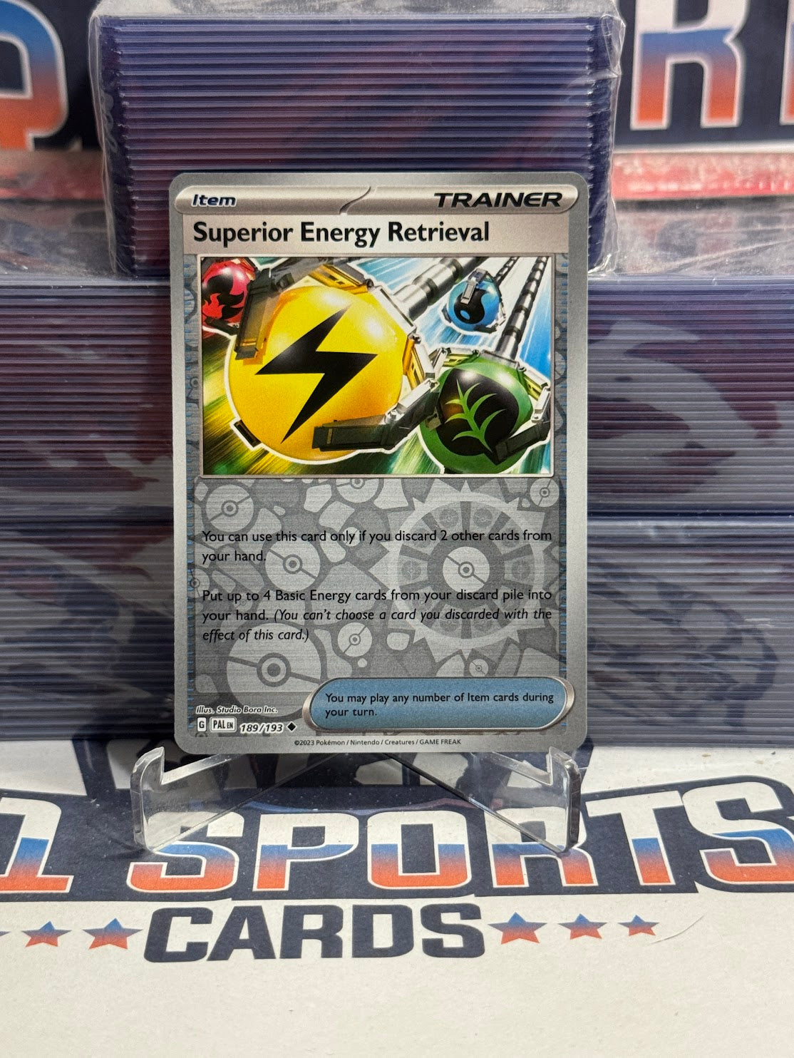 Pokemon TCG: Paldea Evolved - Superior Energy Retrieval (Reverse Holo, Uncommon) #189