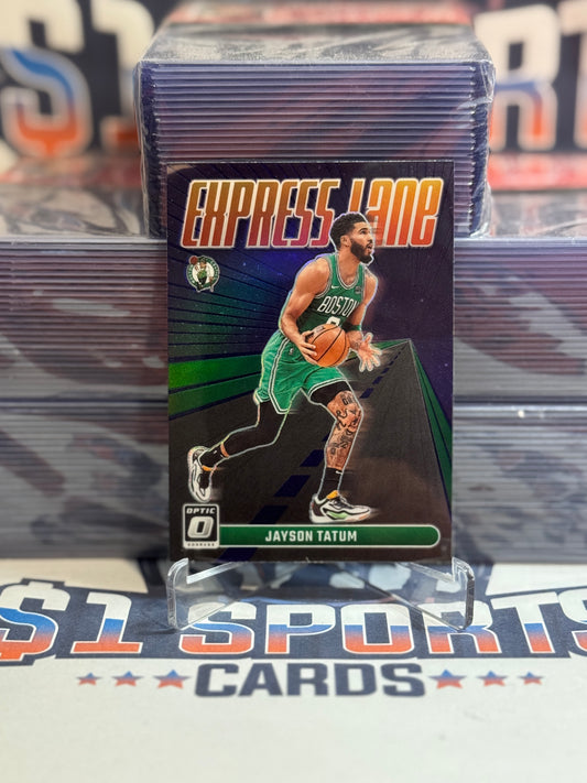 2023 Panini Mosaic (Purple Prizm, Express Lane) Jayson Tatum #12