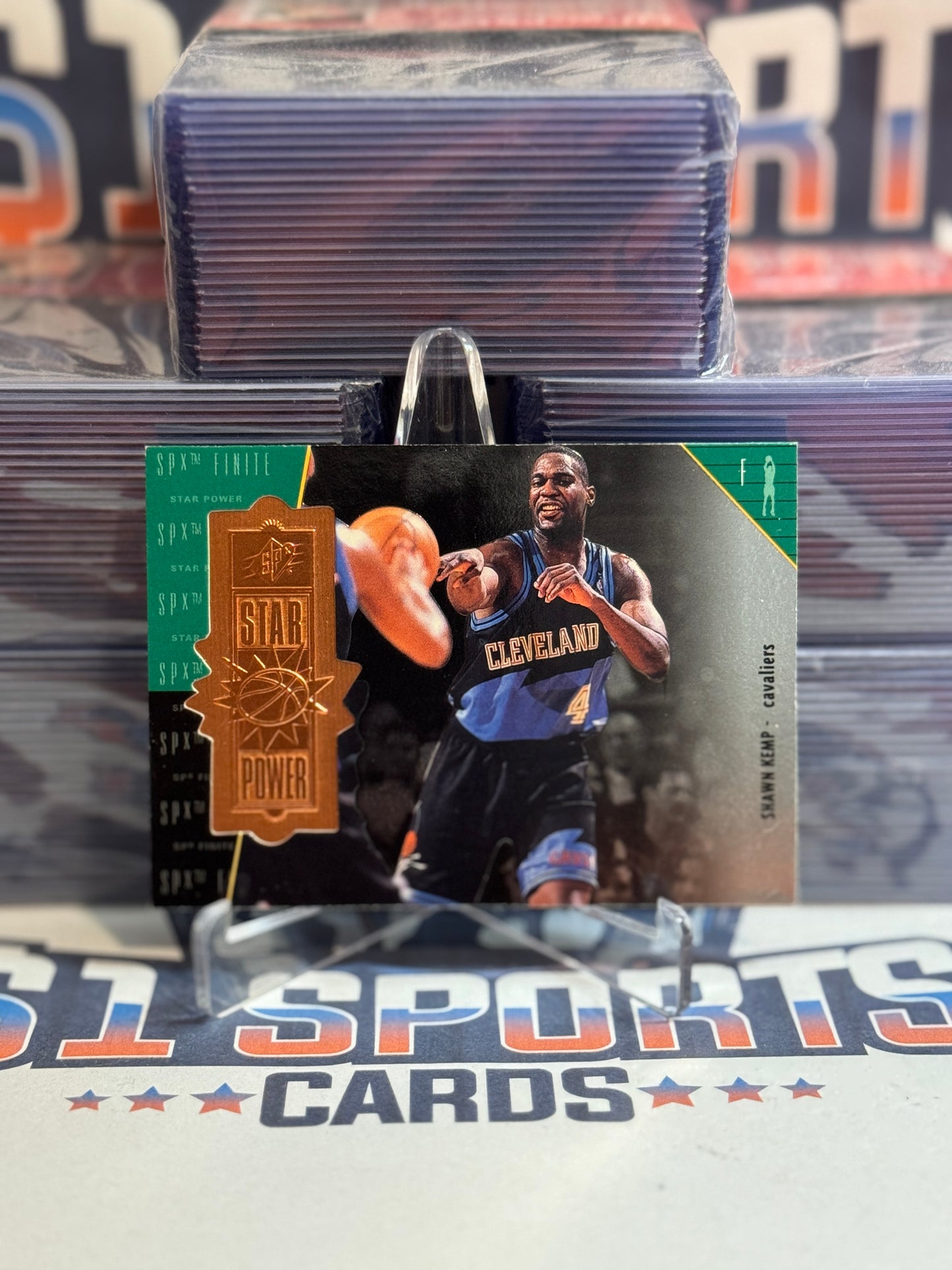 1998 Upper Deck SPx Finite (1,342/5,400) Shawn Kemp #140