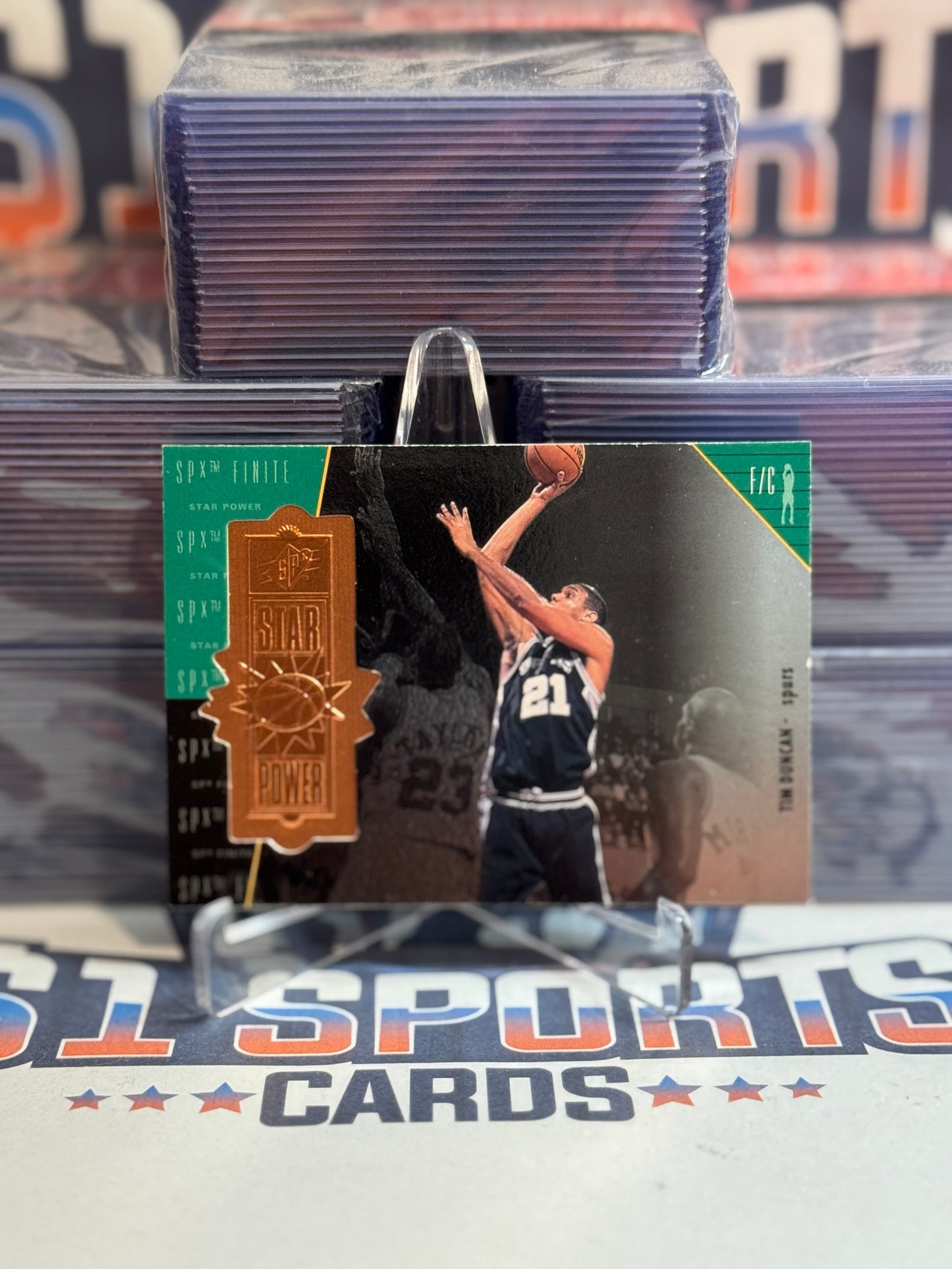 1998 Upper Deck SPx Finite (3,891/5,400) Tim Duncan #107