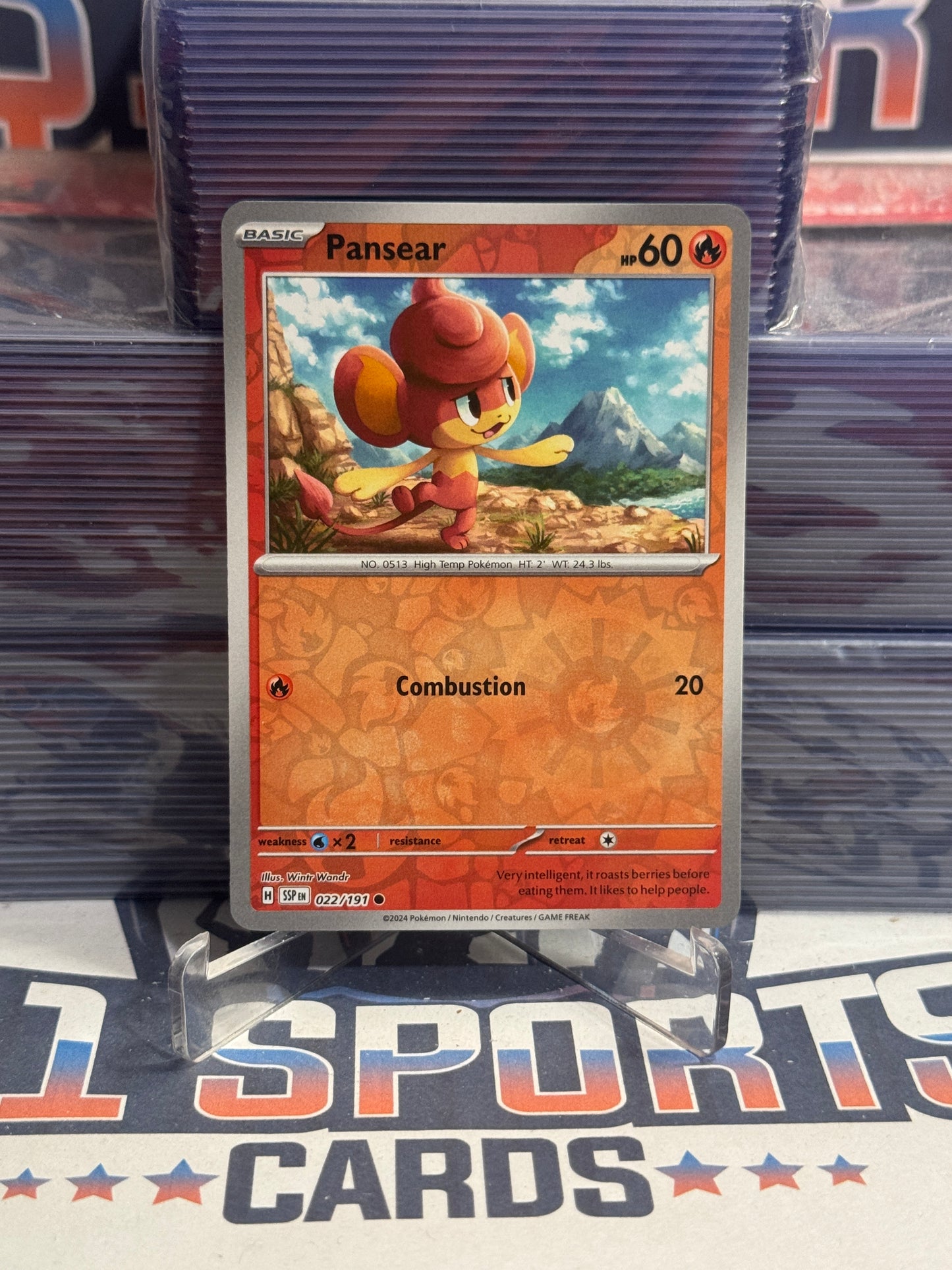 Pokemon TCG: Surging Sparks - Pansear (Reverse Holo, Common) #22