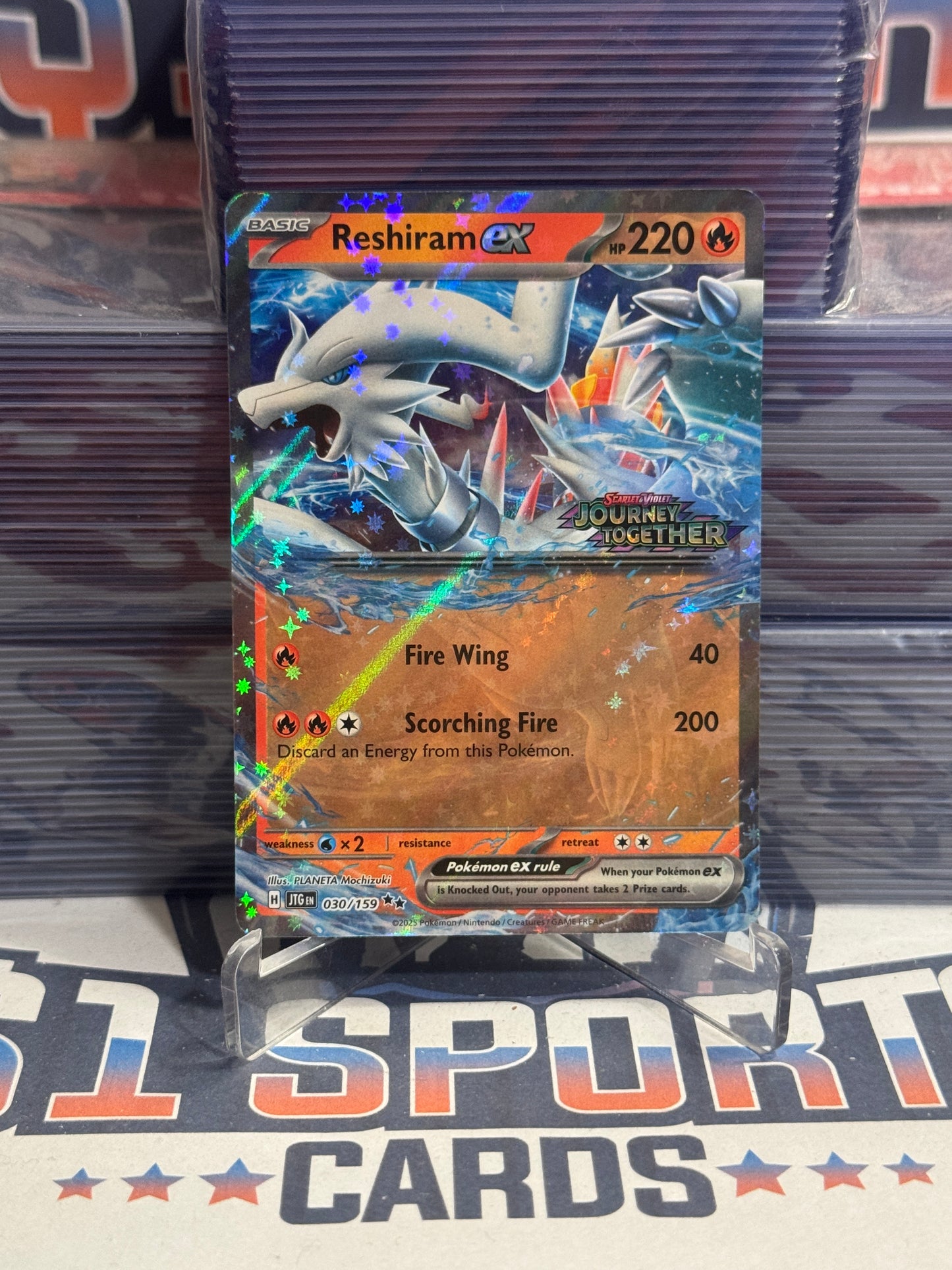 Pokemon TCG: Journey Together - Reshiram (JT Stamped, Double Rare) #30