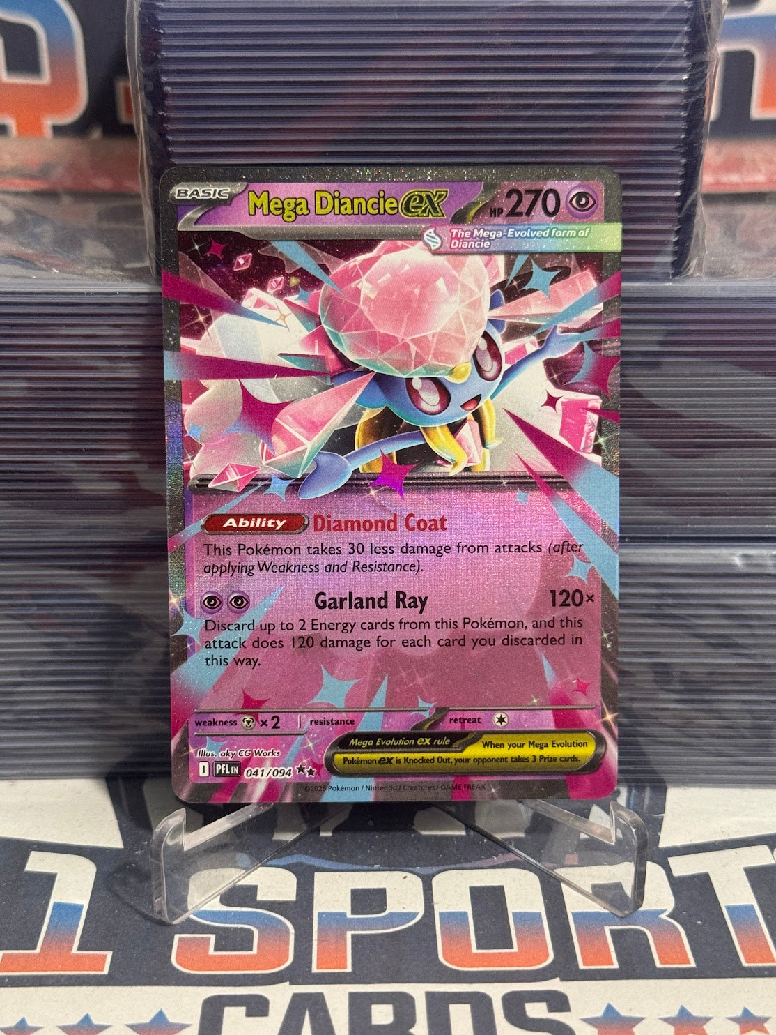 Pokemon TCG: Phantasmal Flames - Mega Diancie EX (Double Rare) #41