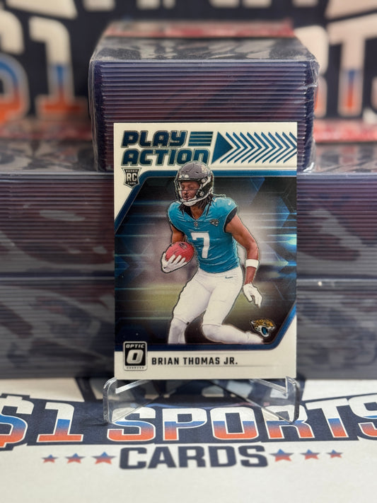 2024 Donruss Optic (Play Action) Brian Thomas Jr. Rookie #7