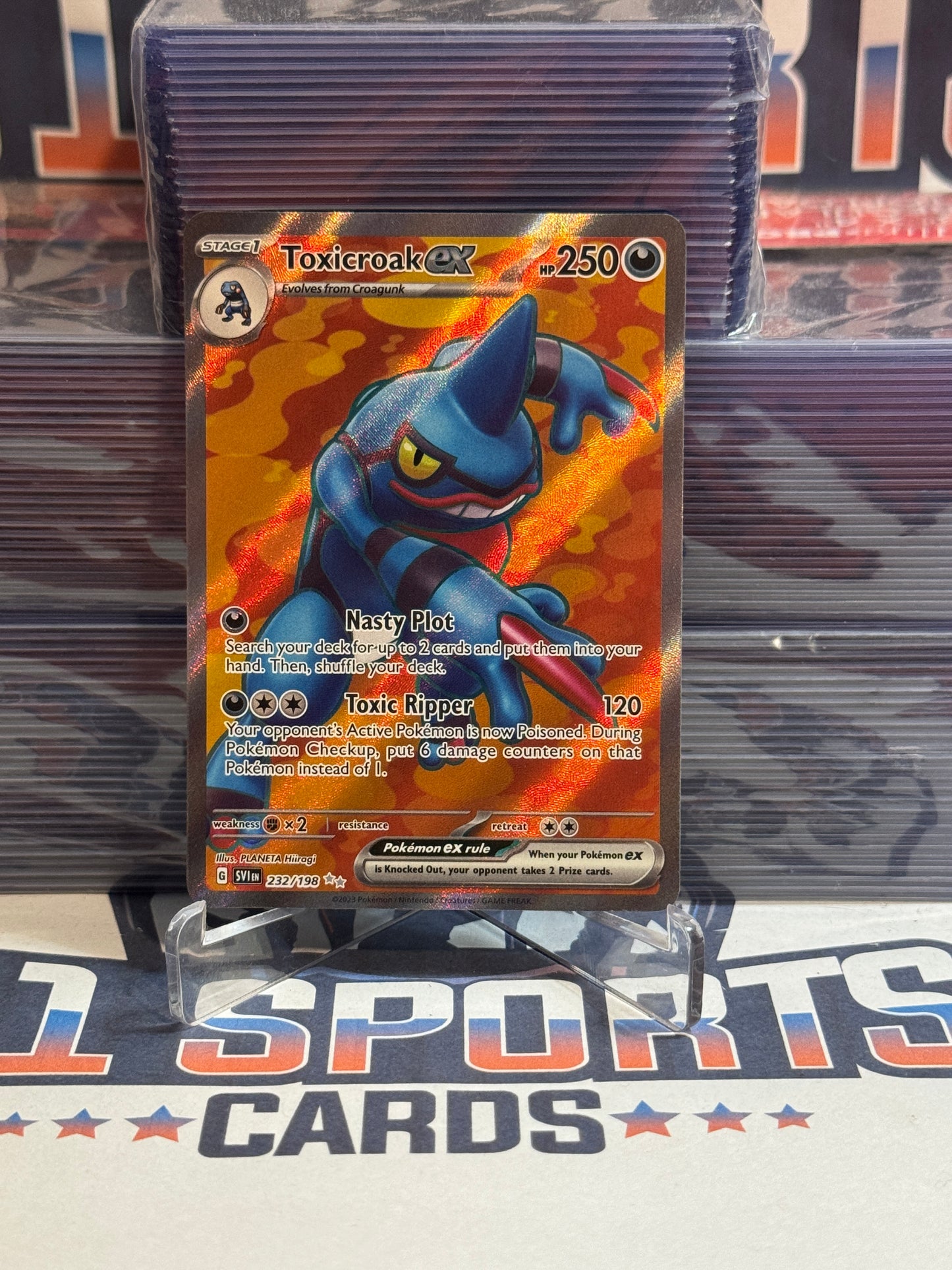 Pokemon TCG: Scarlet & Violet - Toxicroak EX (Ultra Rare) #232