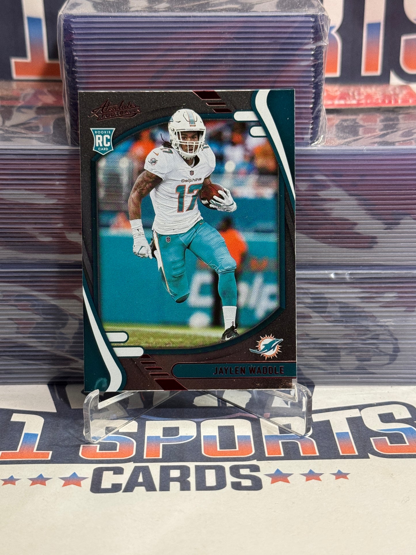 2021 Panini Absolute (Red) Jaylen Waddle Rookie #106