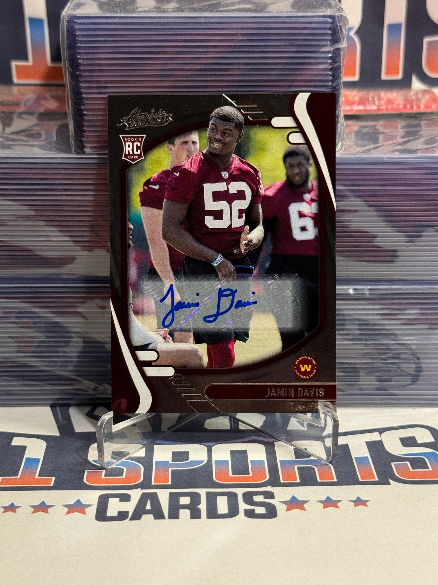 2021 Panini Absolute (Auto) Jamin Davis Rookie #178