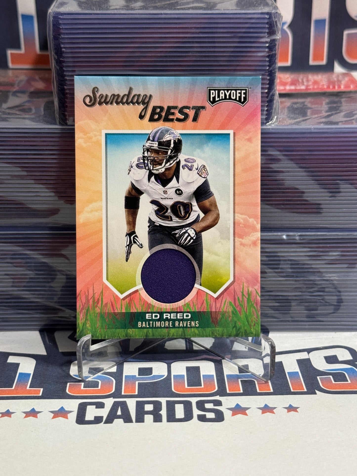 2021 Panini Playoff (Sunday Best Relic) Ed Reed #SBE-EDR