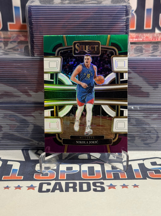 2023 Panini Select (Green Purple White Prizm) Nikola Jokic #32