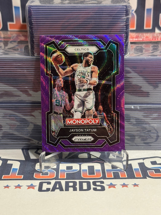 2023 Panini Prizm (Purple Wave Prizm, Monopoly) Jayson Tatum #7
