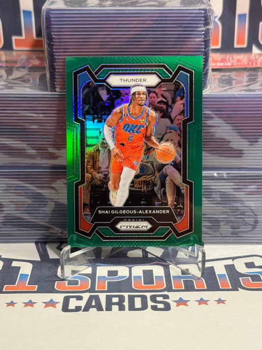 2023 Panini Prizm (Green Prizm) Shai Gilgeous-Alexander #85