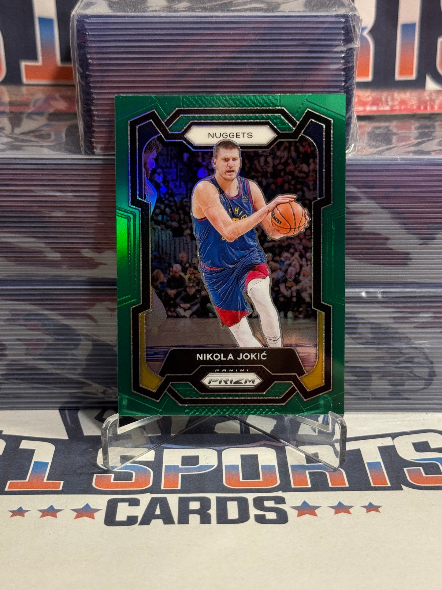 2023 Panini Prizm (Green Prizm) Nikola Jokic #17