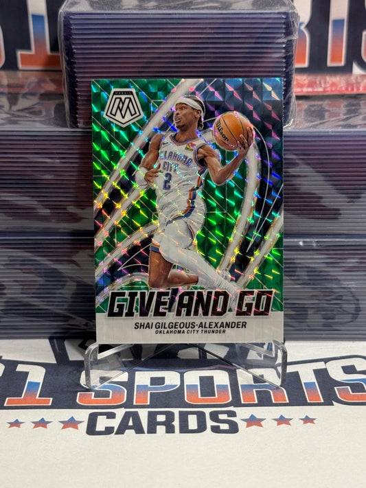 2023 Panini Mosaic (Green Prizm, Give and Go) Shai Gilgeous-Alexander #5
