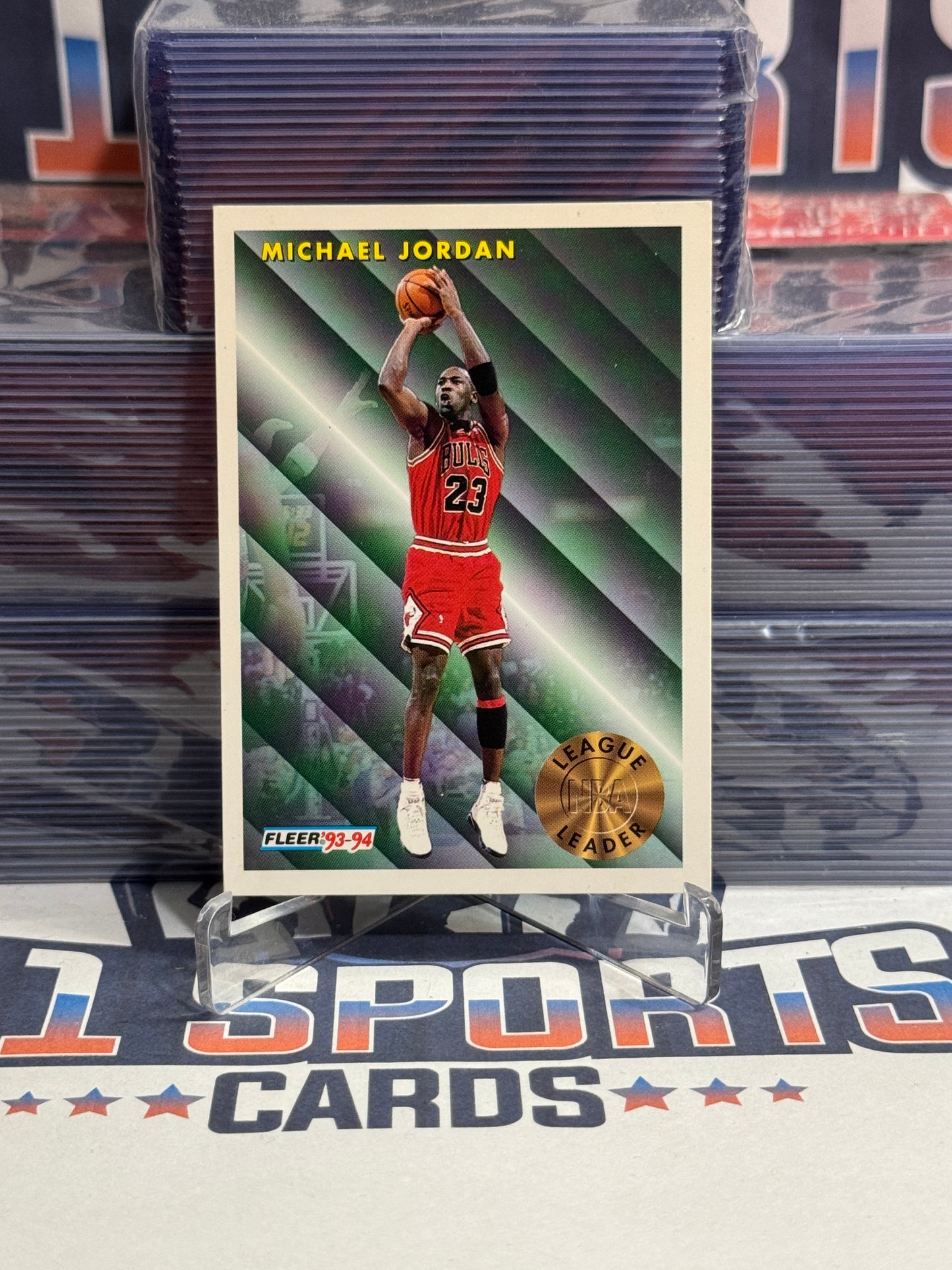 1993 Fleer (League Leader) Michael Jordan #224