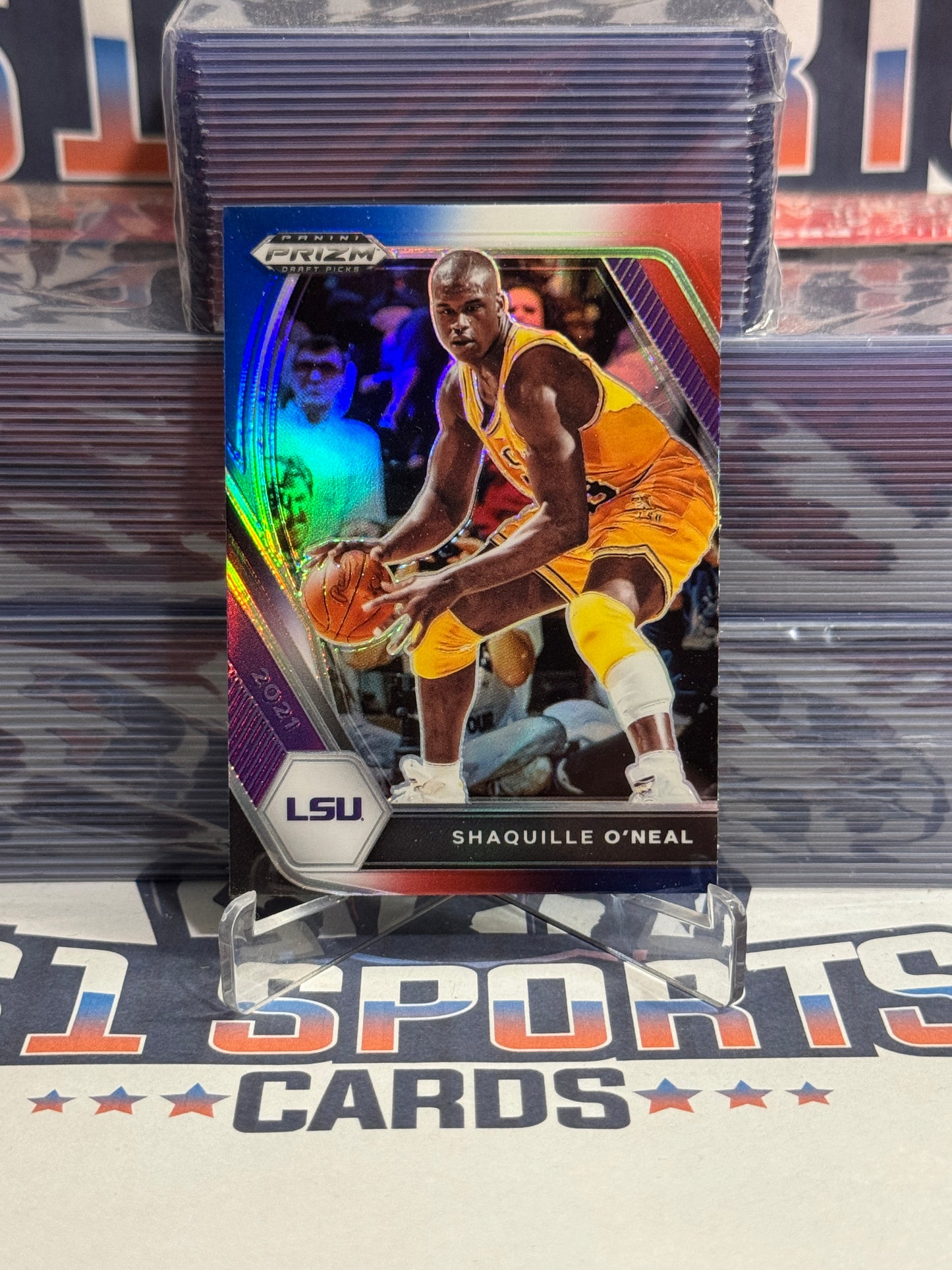 2021 Panini Prizm Draft Picks (Red White Blue Prizm) Shaquille O'Neal #84