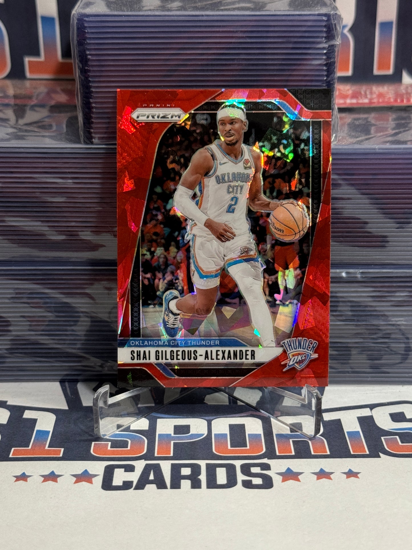 2024 Panini Prizm (Red Ice Prizm) Shai Gilgeous-Alexander #113