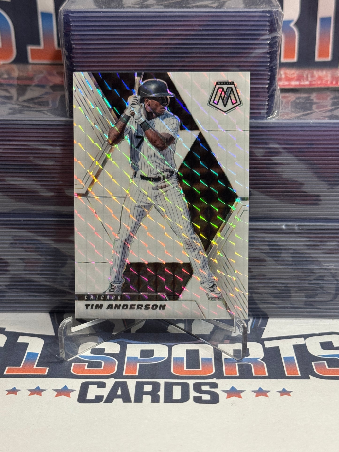 2021 Panini Mosaic (White Prizm 21/25) Tim Anderson #20