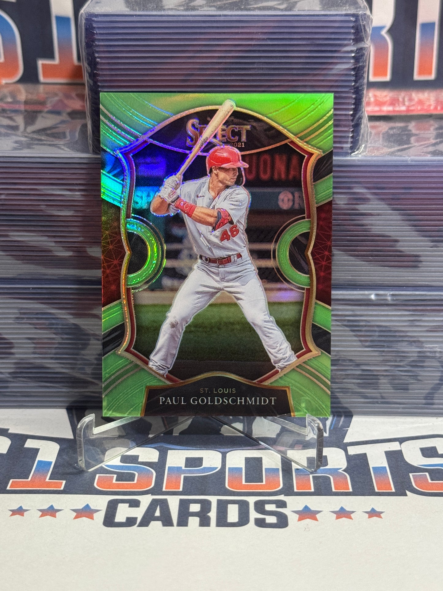 2021 Panini Select (Lime Green Prizm 35/99) Paul Goldschmidt #45