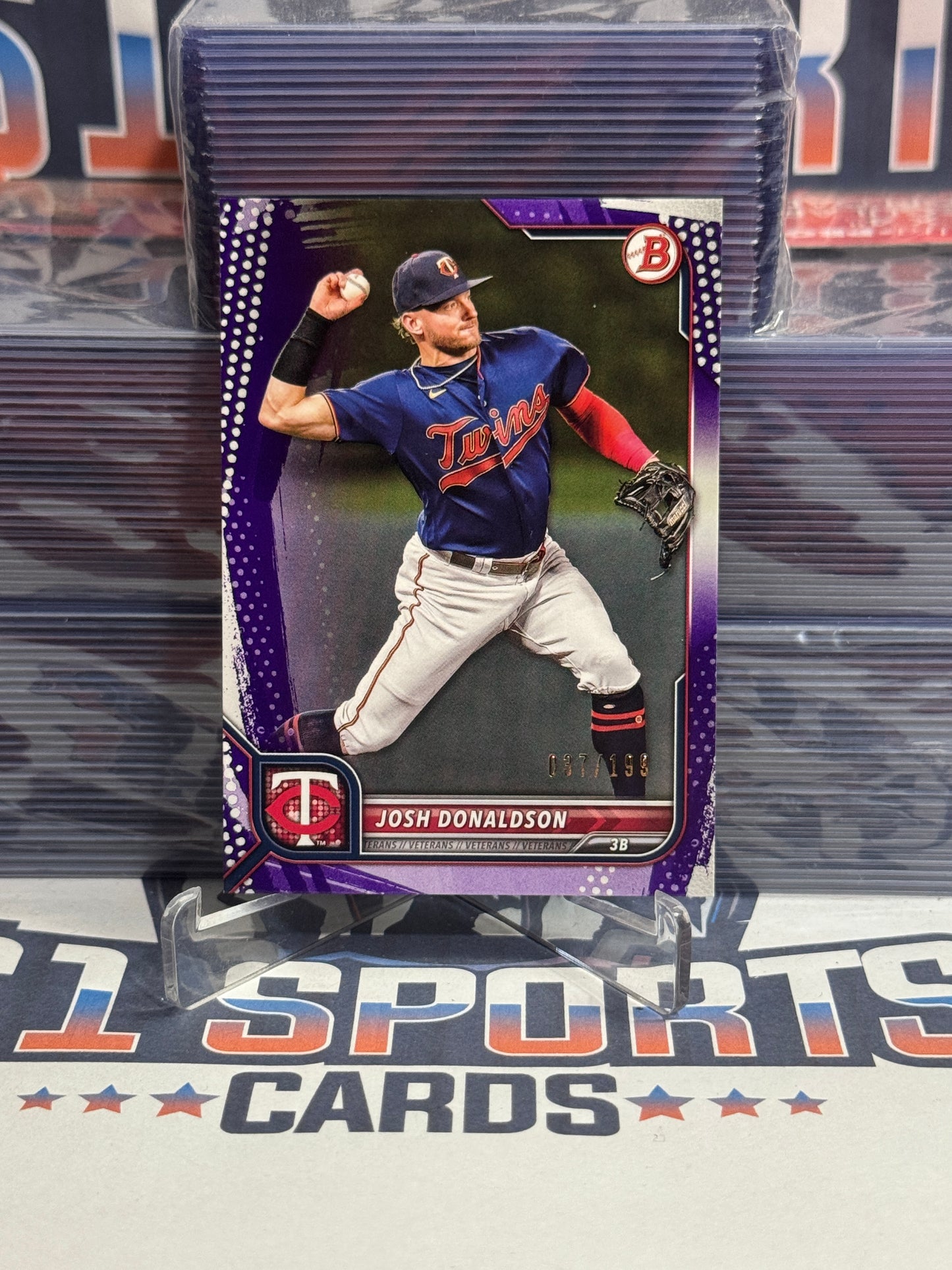 2022 Bowman (Purple 37/199) Josh Donaldson #80