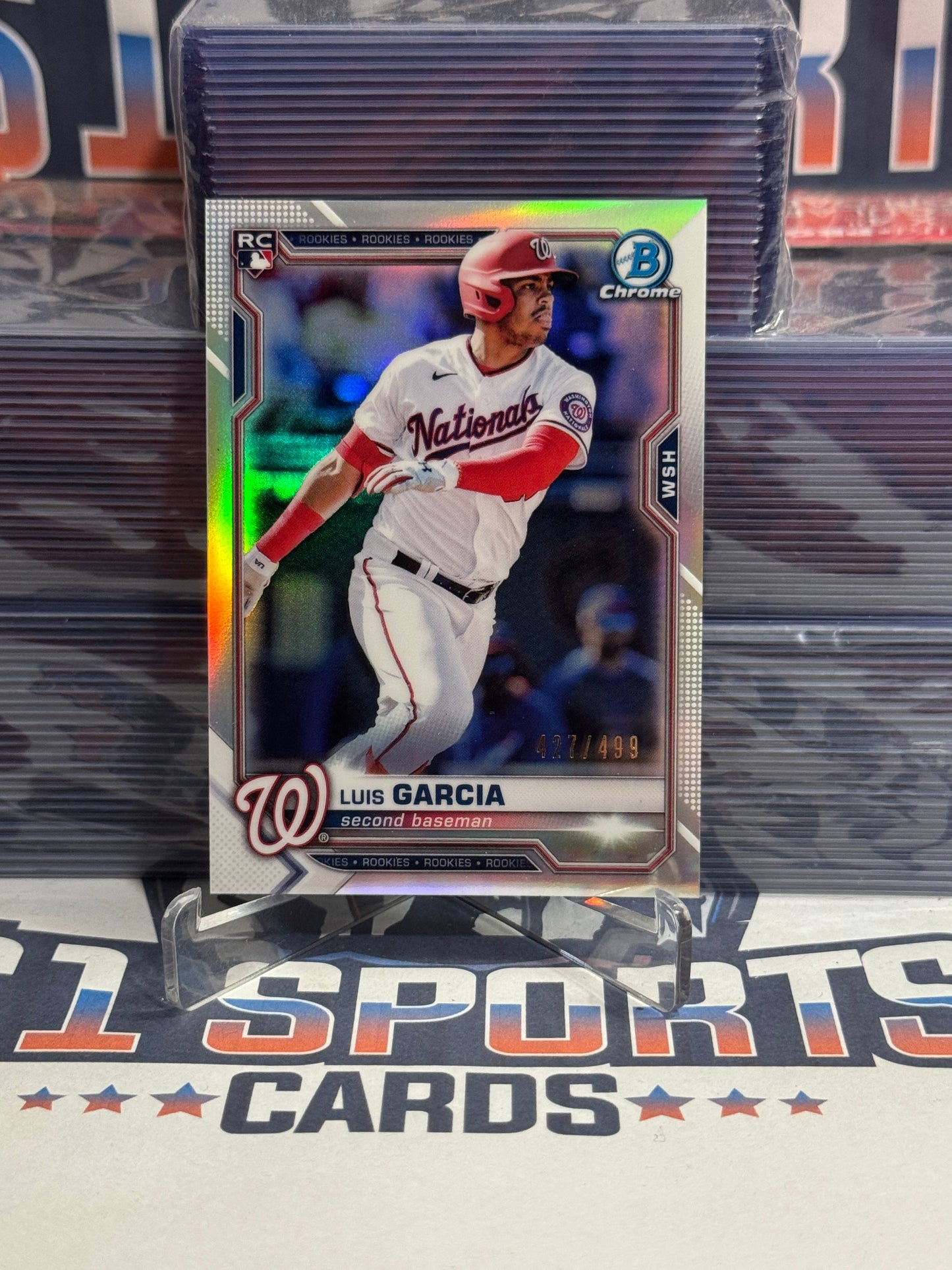 2021 Bowman Chrome (Refractor 427/499) Luis Garcia Rookie #75