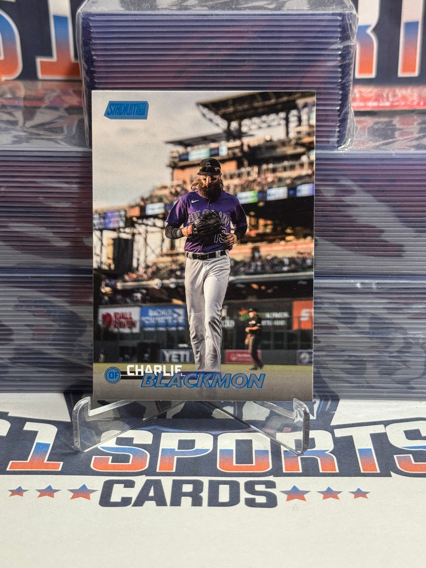 2023 Topps Stadium Club (Blue 38/50) Charlie Blackmon #51