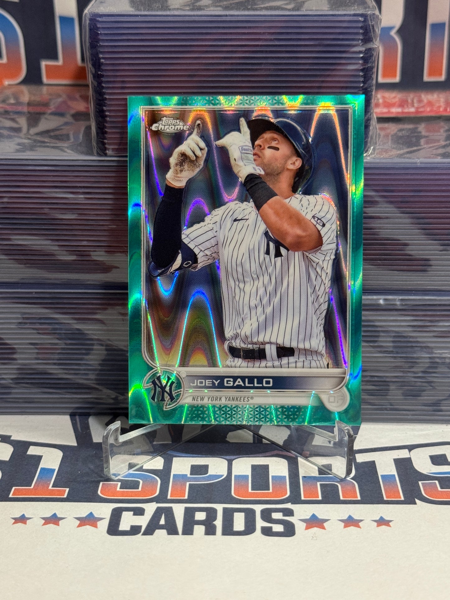 2022 Topps Chrome (Teal Raywave Refractor 12/199) Joey Gallo #178
