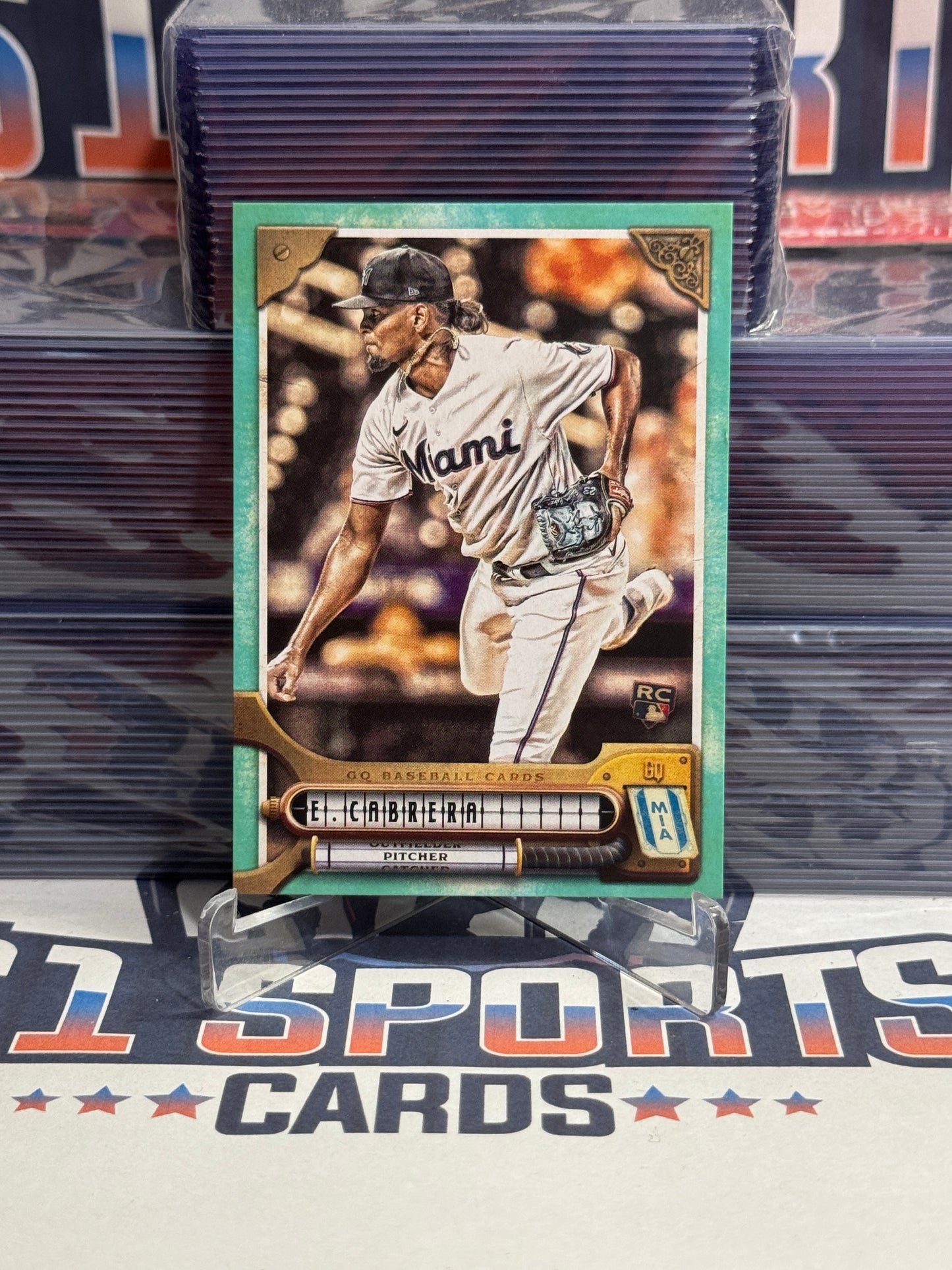 2022 Topps Gypsy Queen (Teal 82/199) Edward Cabrera Rookie #152