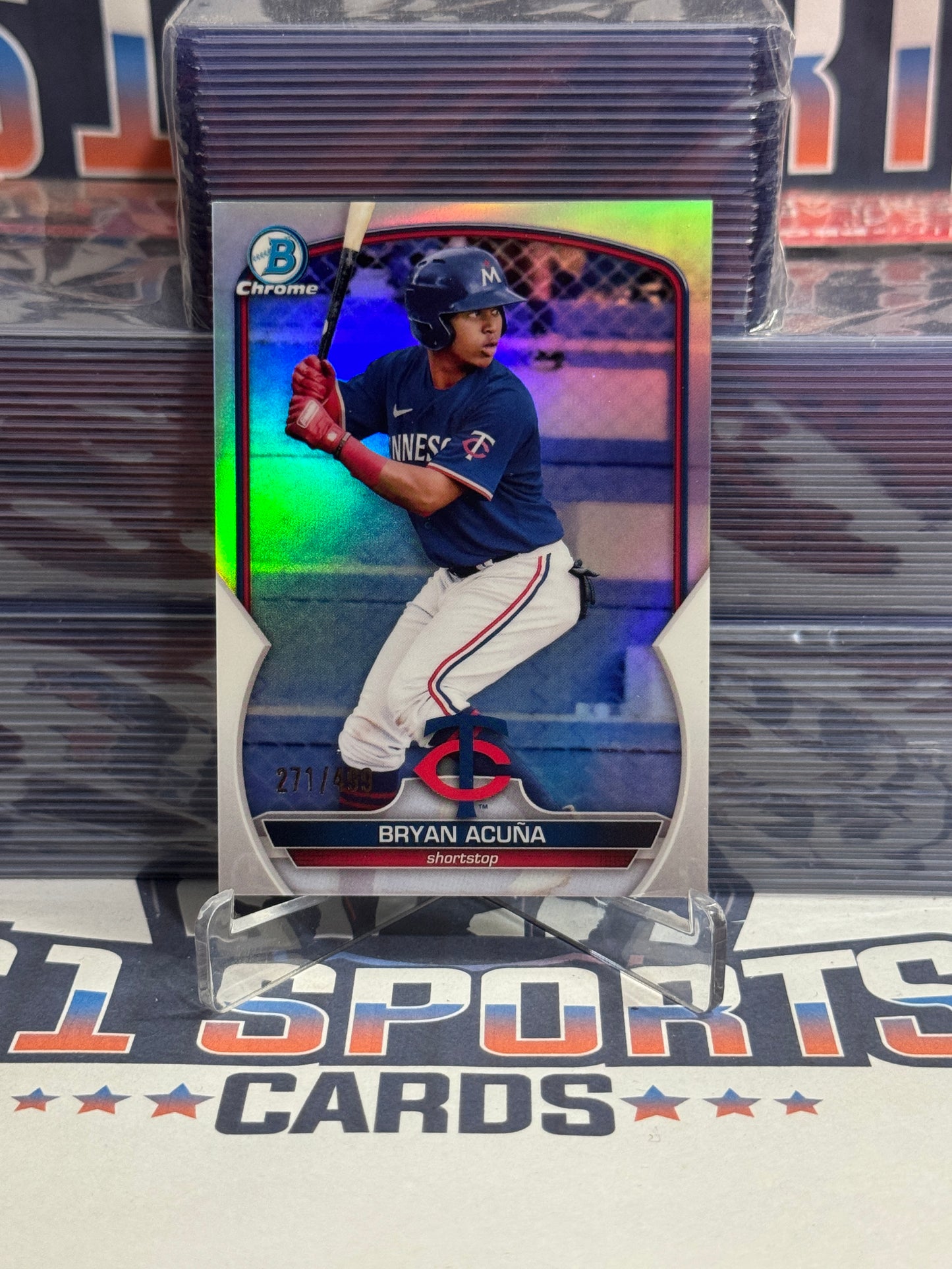 2023 Bowman Chrome Prospects (Refractor 271/499) Bryan Acuna #BCP-37