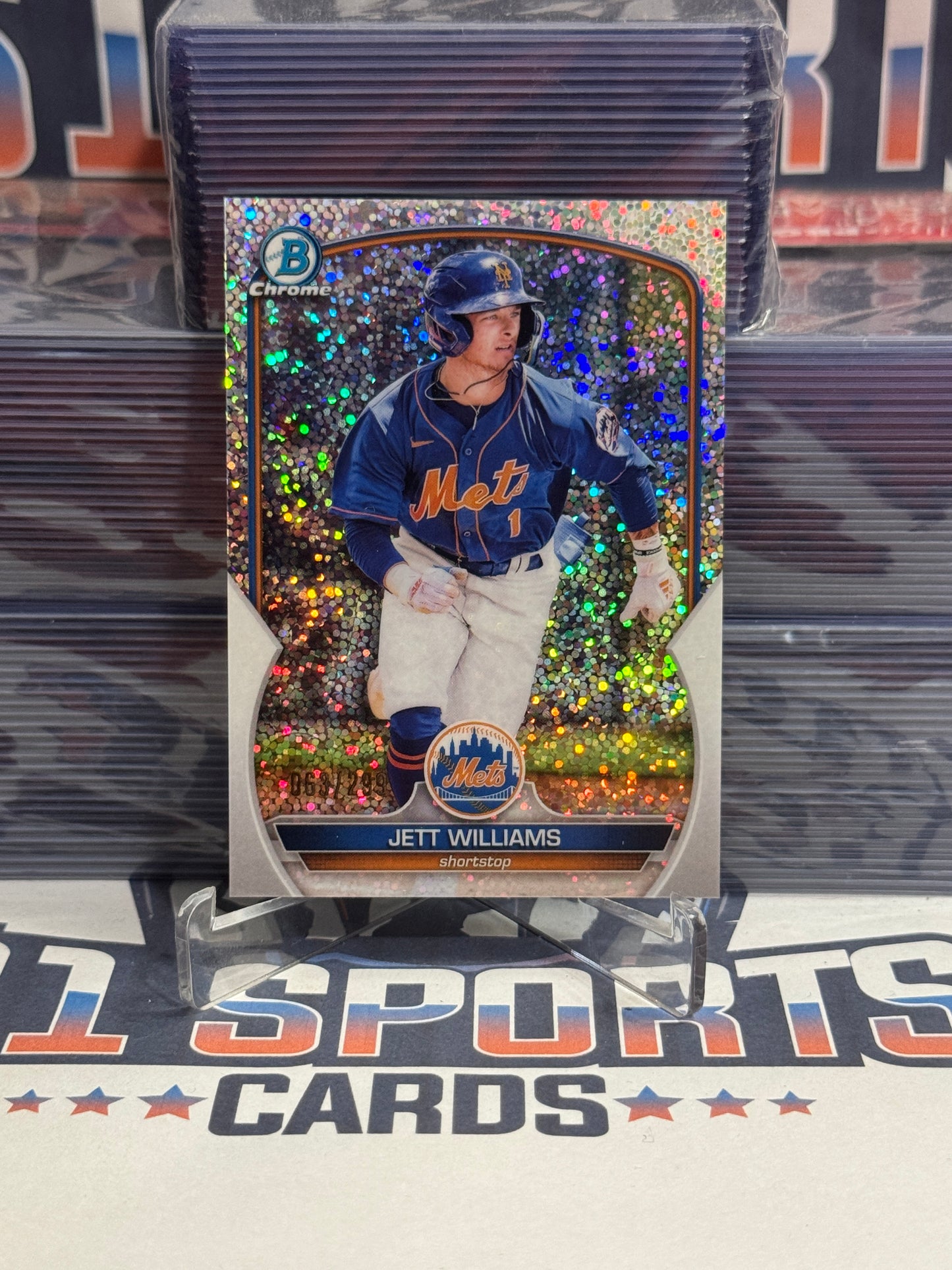 2023 Bowman Chrome Prospects (Speckle Refractor 63/299) Jett Williams #BCP-49