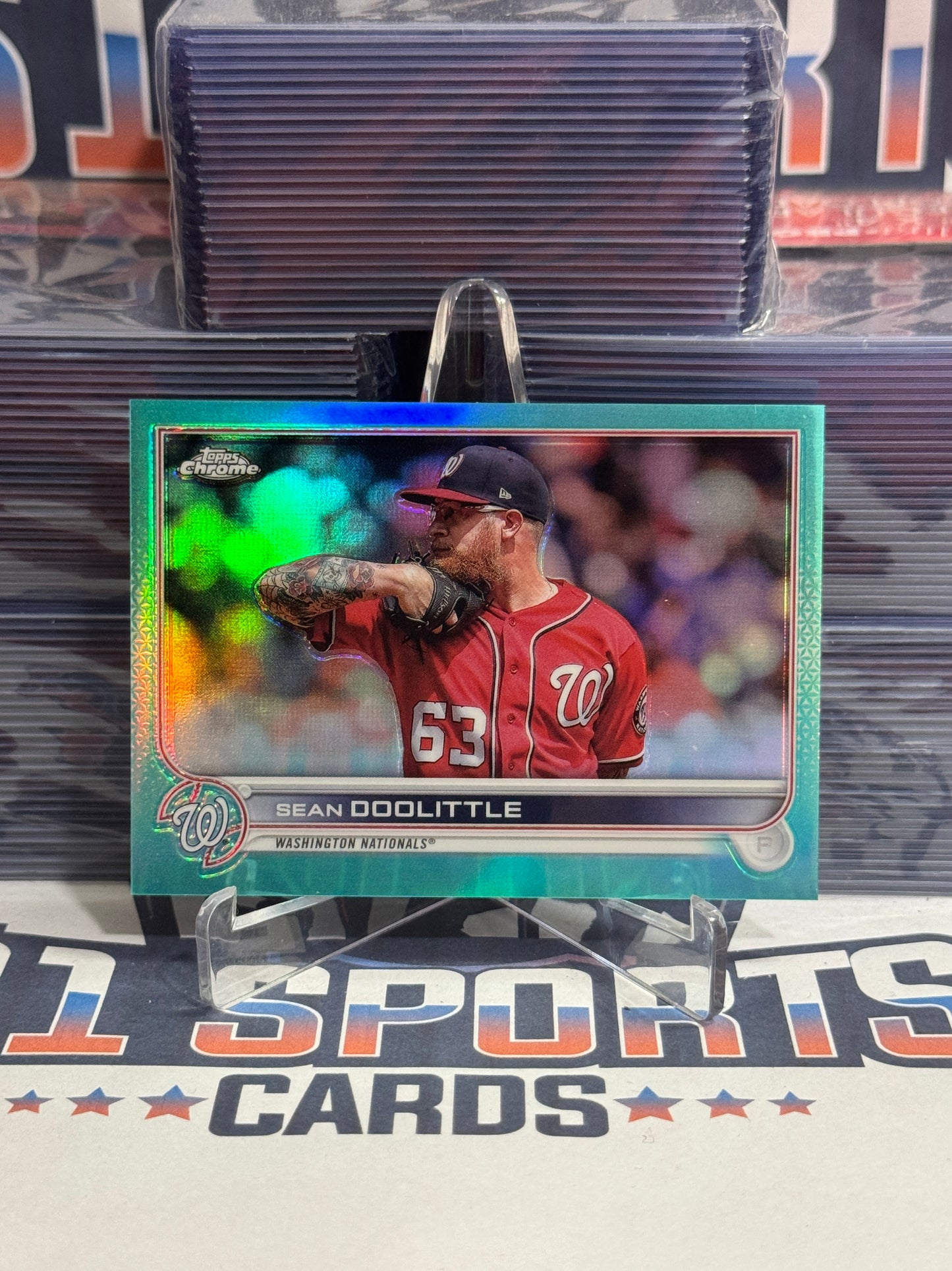 2022 Topps Chrome Update (Teal Refractor 112/250) Sean Doolittle #USC161