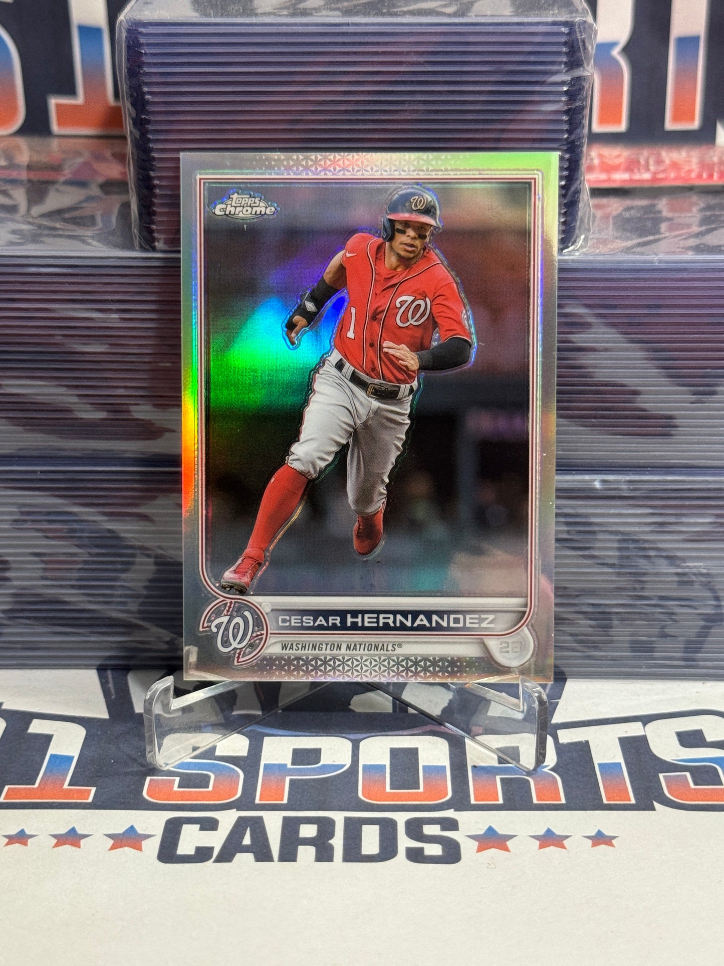 2022 Topps Chrome Update (Refractor 133/299) Cesar Hernandez #USC88