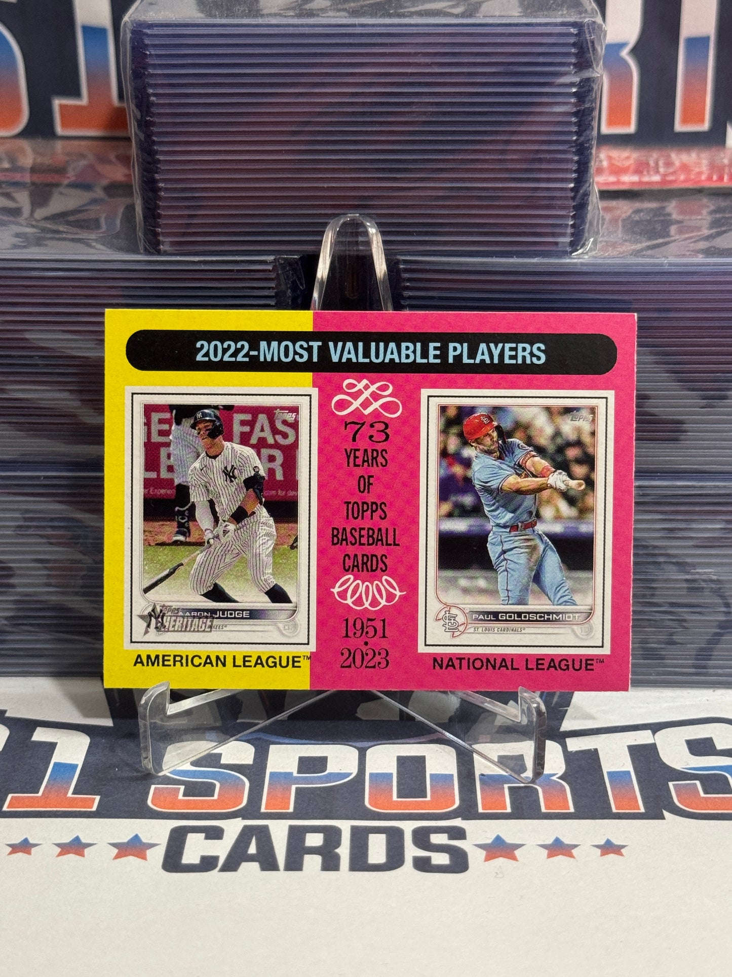 2024 Topps Heritage (MVPs) Aaron Judge & Paul Goldschmidt #212