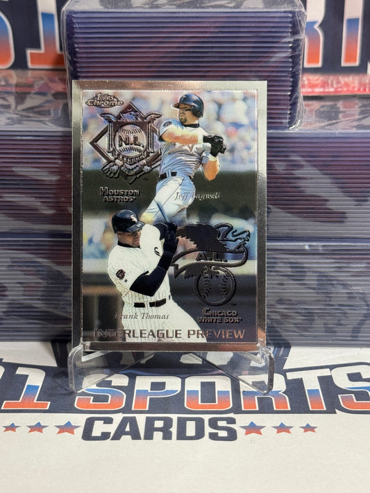 1999 Topps Chrome (Interleague Preview) Frank Thomas & Jeff Bagwell #480