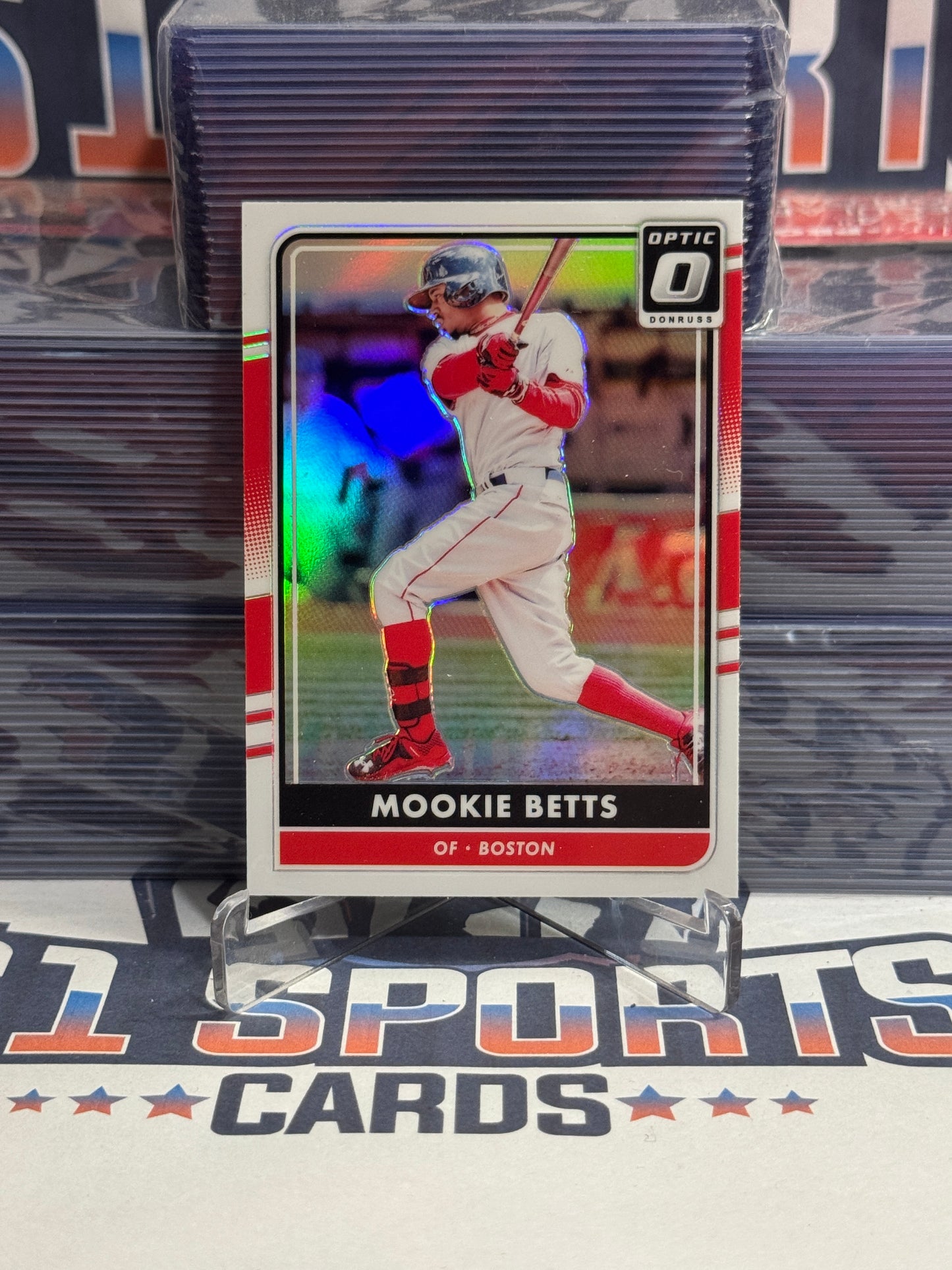 2016 Donruss Optic (Holo Prizm) Mookie Betts #157