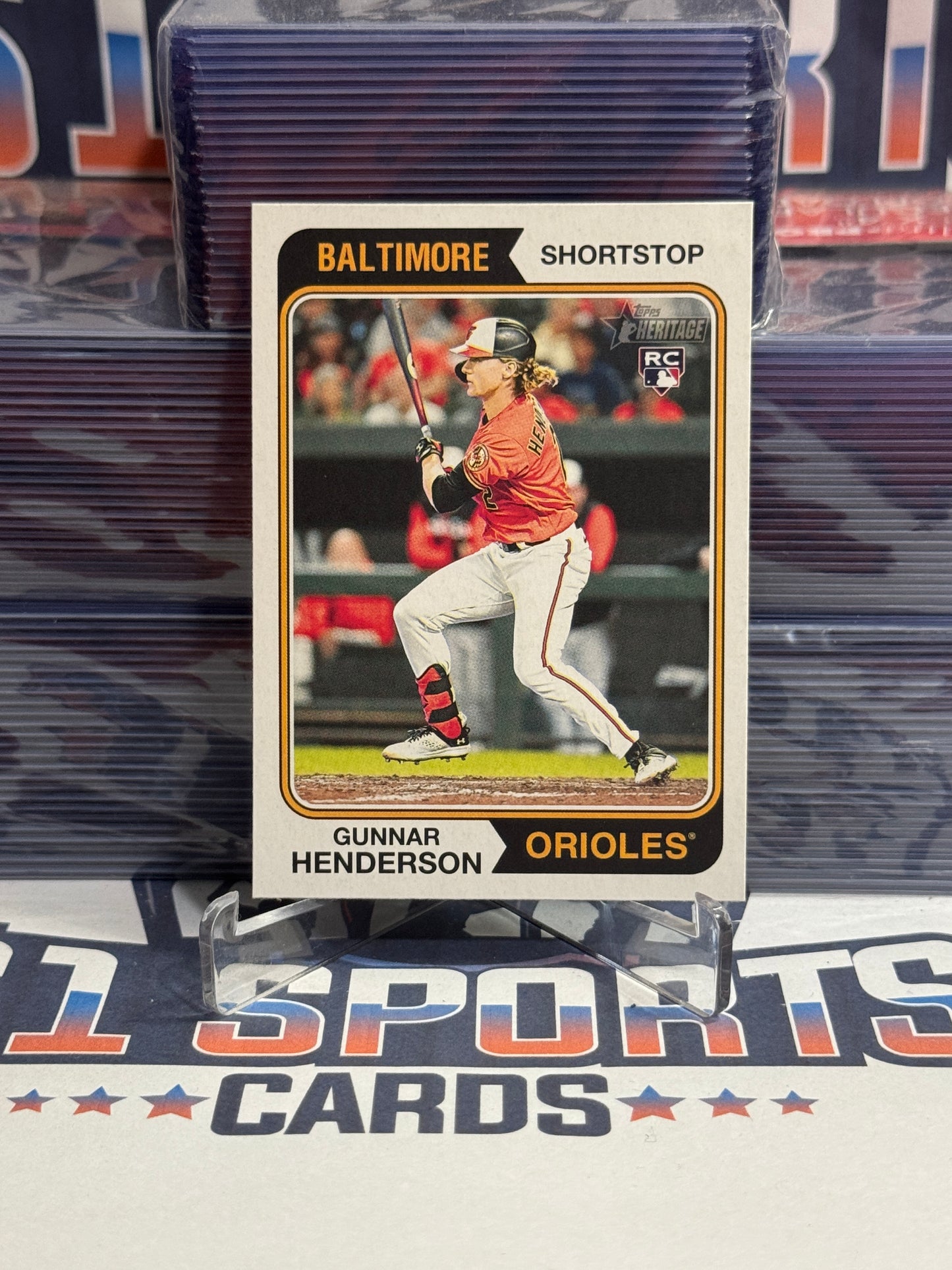 2023 Topps Heritage Gunnar Henderson Rookie #64