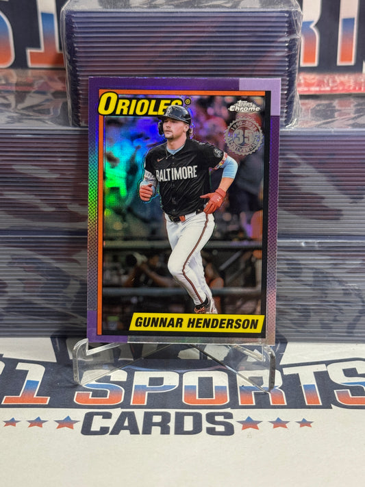 2025 Topps Chrome (1990 Redux) Gunnar Henderson #90CB-3