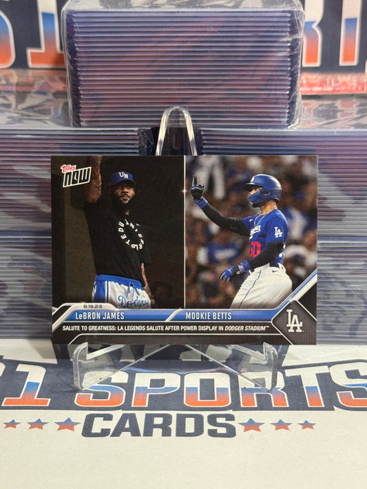 2023 Topps Now (/32,719) Mookie Betts & LeBron James #736