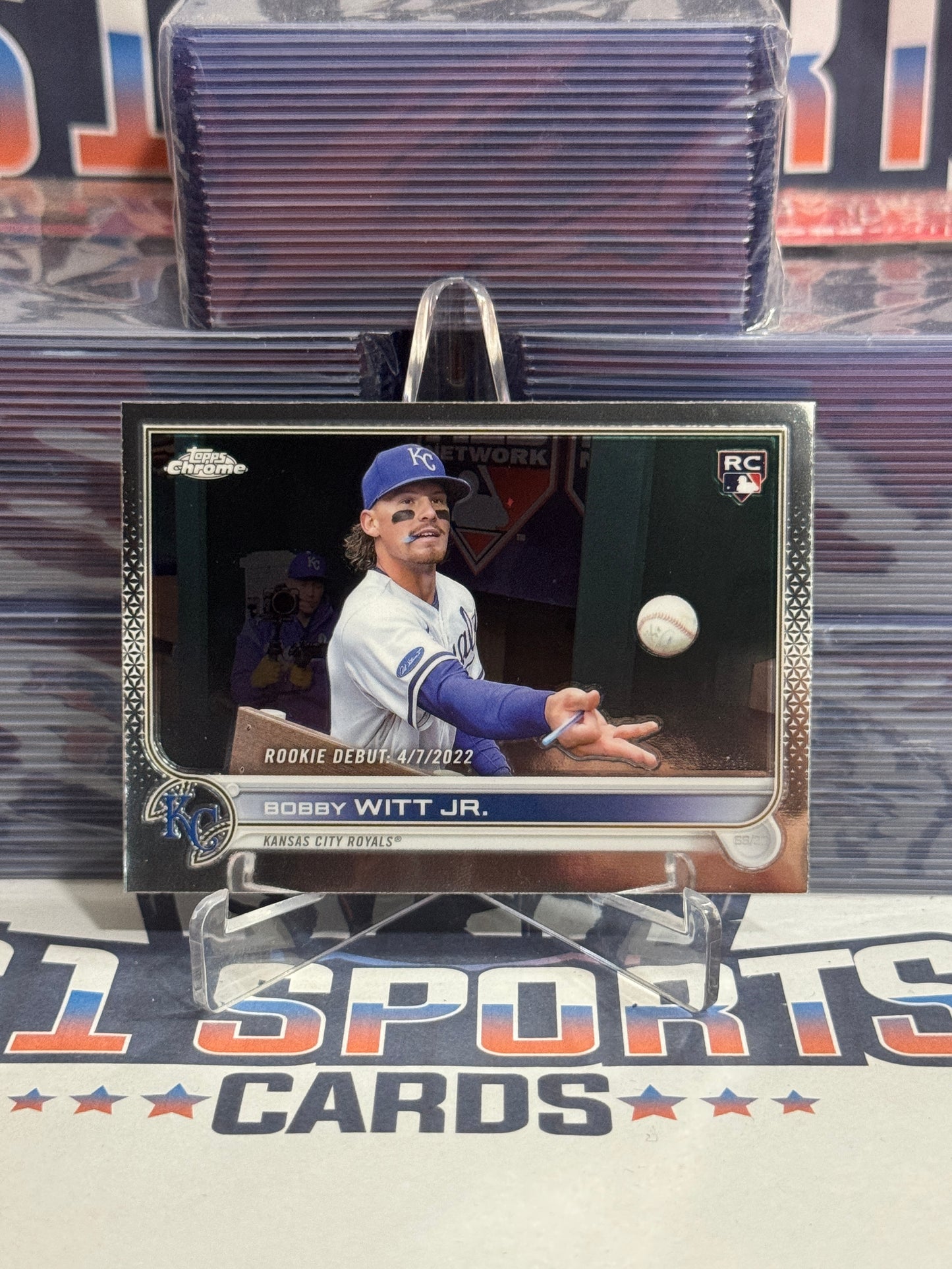 2022 Topps Chrome Update (MLB Debut) Bobby Witt Jr. Rookie #USC176